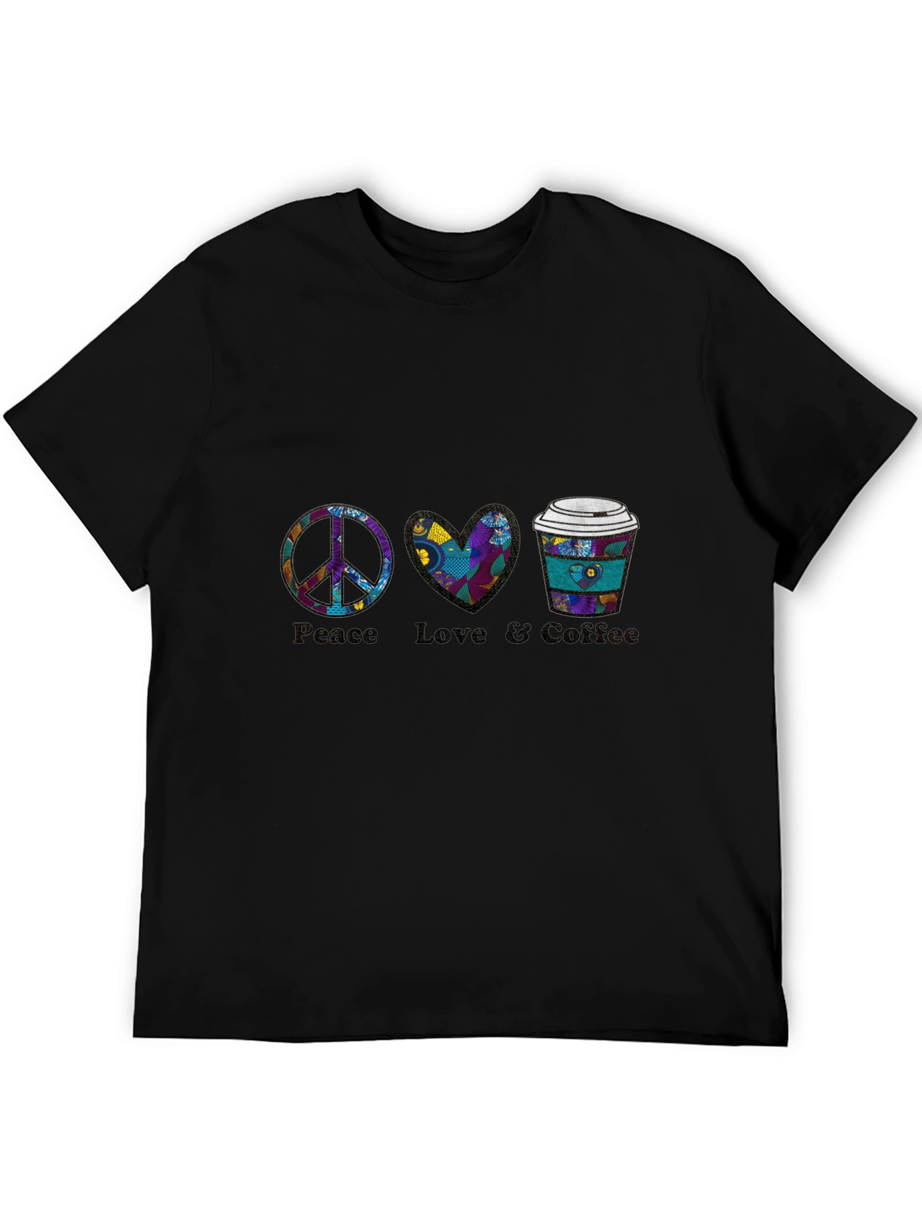 Peace Love Coffee Graphic Tee