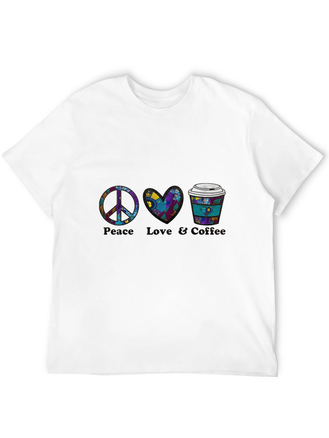 Peace Love Coffee Graphic Tee