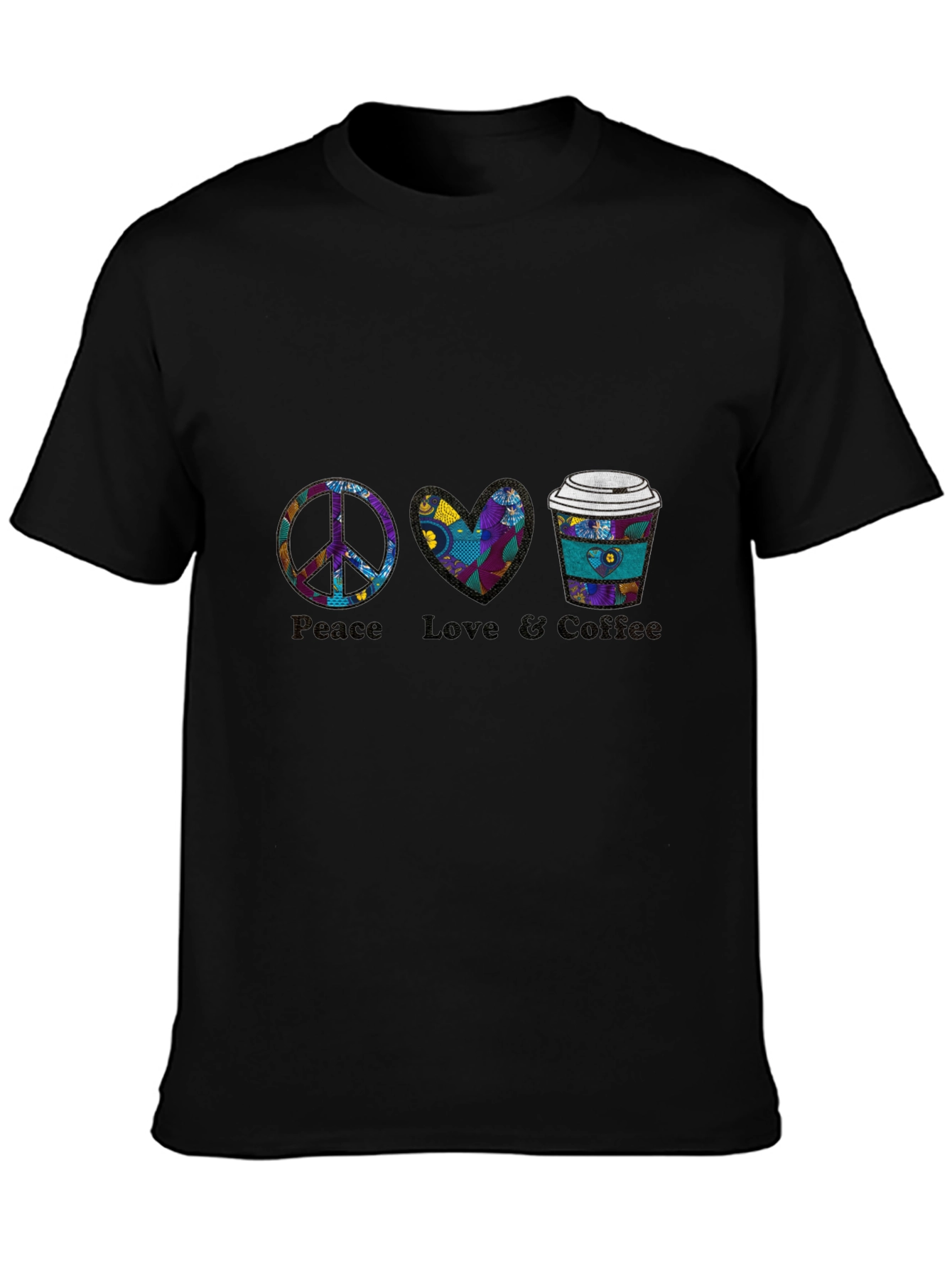 Peace Love Coffee Graphic Tee