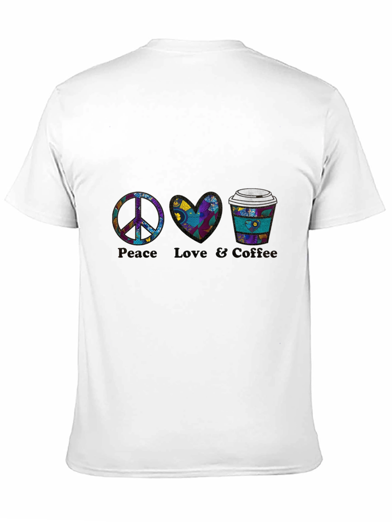 Peace Love Coffee Graphic Tee