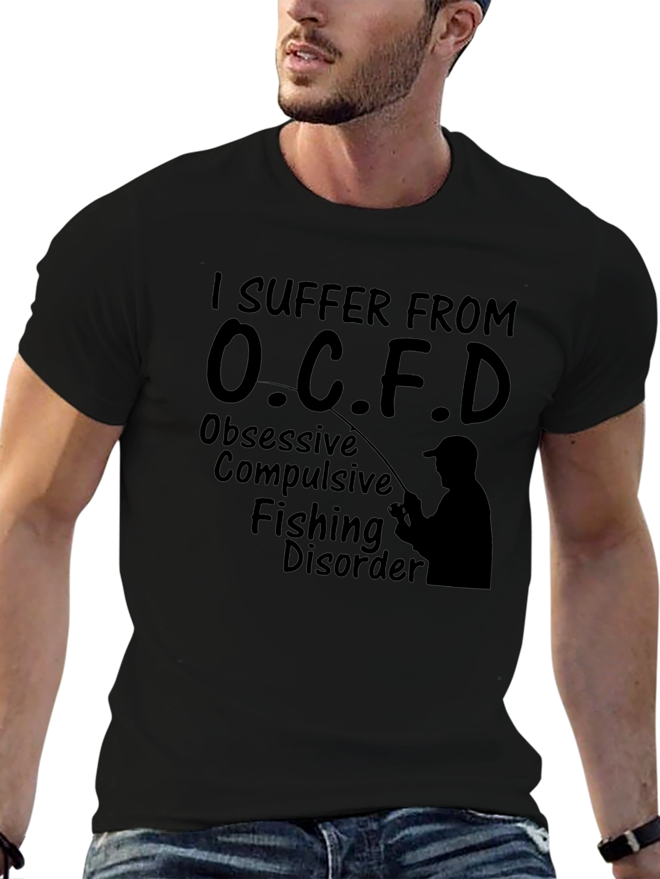 OCFD Fishing Disorder T-Shirt - Obsessive Compulsive
