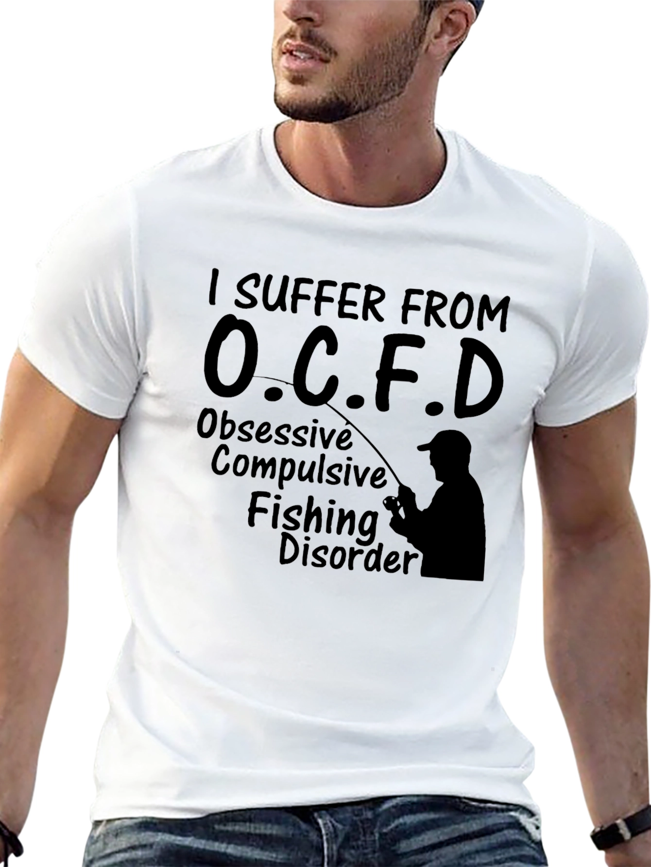 OCFD Fishing Disorder T-Shirt - Obsessive Compulsive