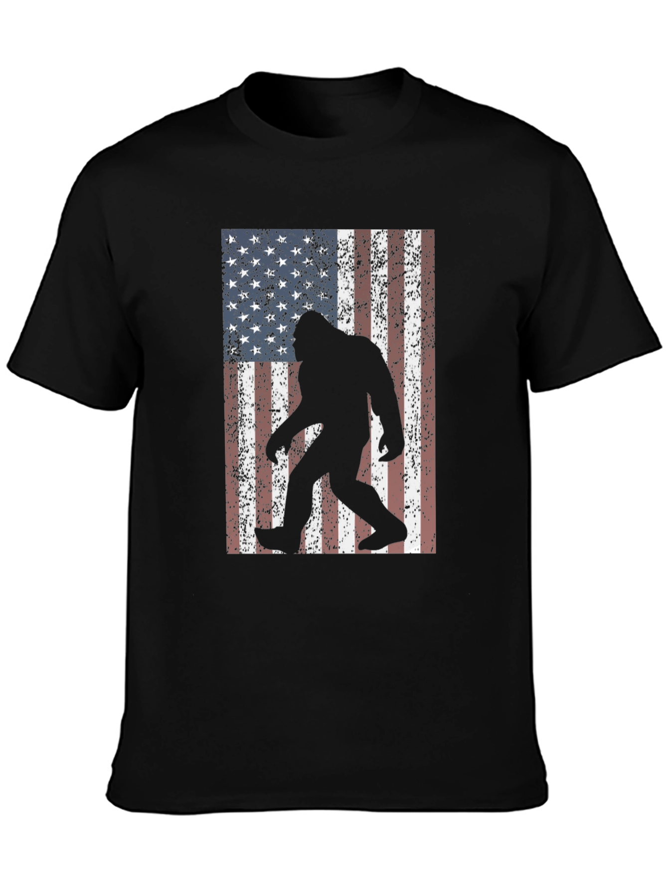 Bigfoot American Flag Graphic Tee