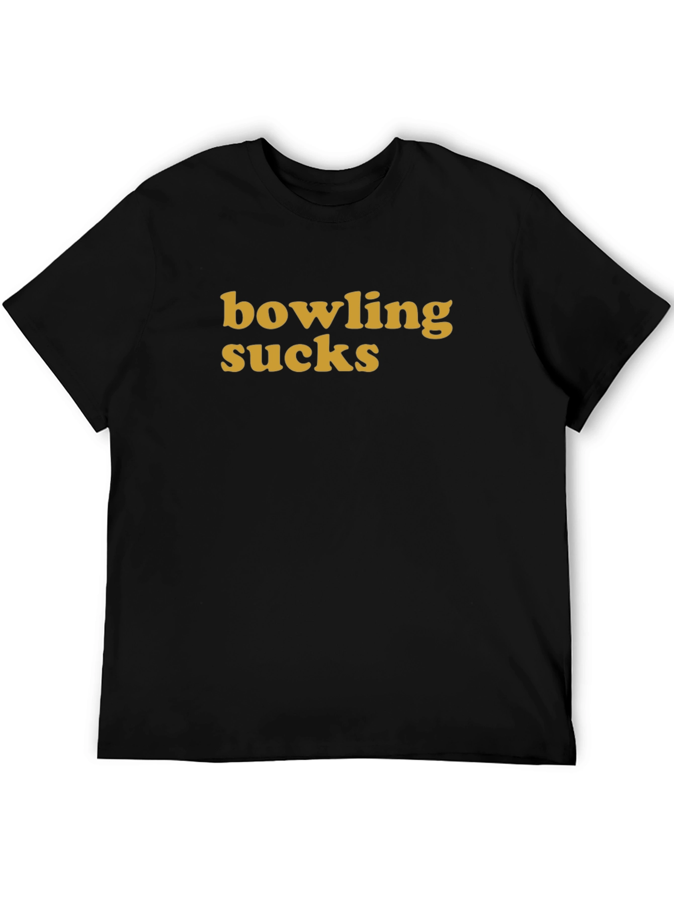 Bowling Sucks Graphic T-Shirt - Humorous Statement Tee