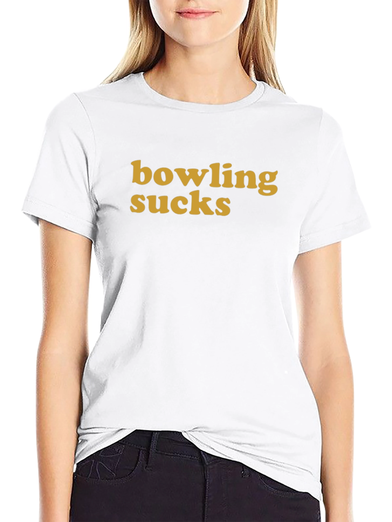 Bowling Sucks Graphic T-Shirt - Humorous Statement Tee