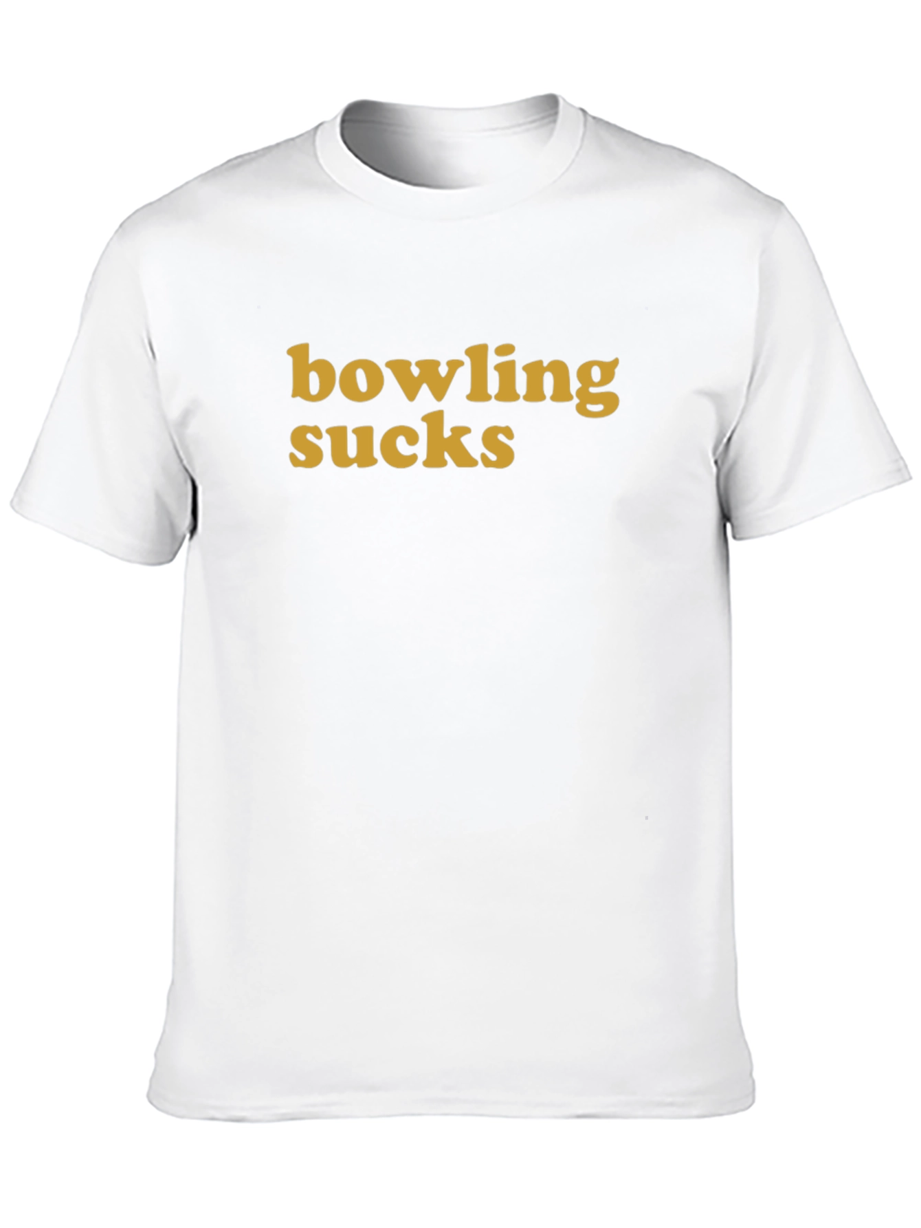 Bowling Sucks Graphic T-Shirt - Humorous Statement Tee