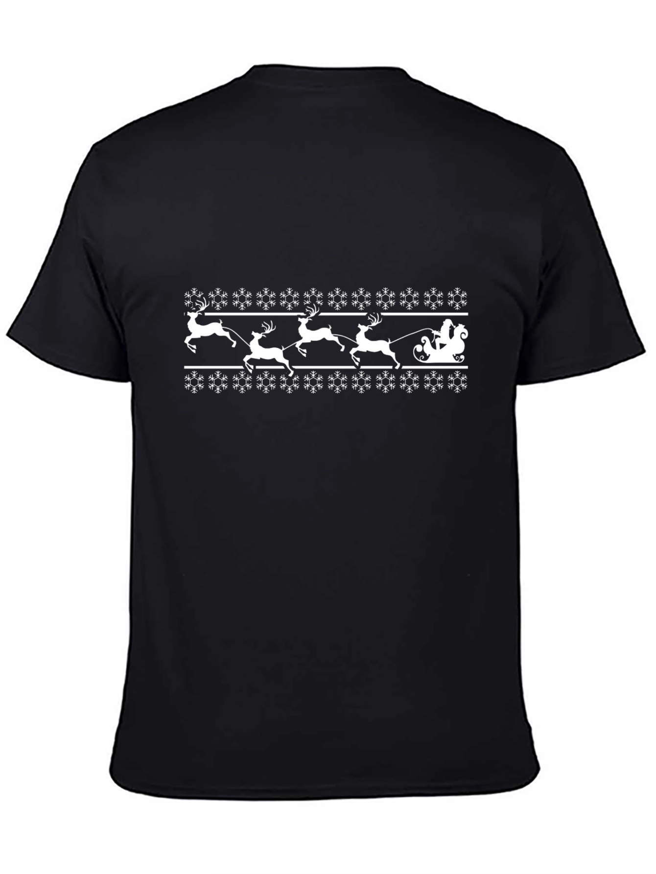 Festive Christmas Santa & Reindeer T-Shirt