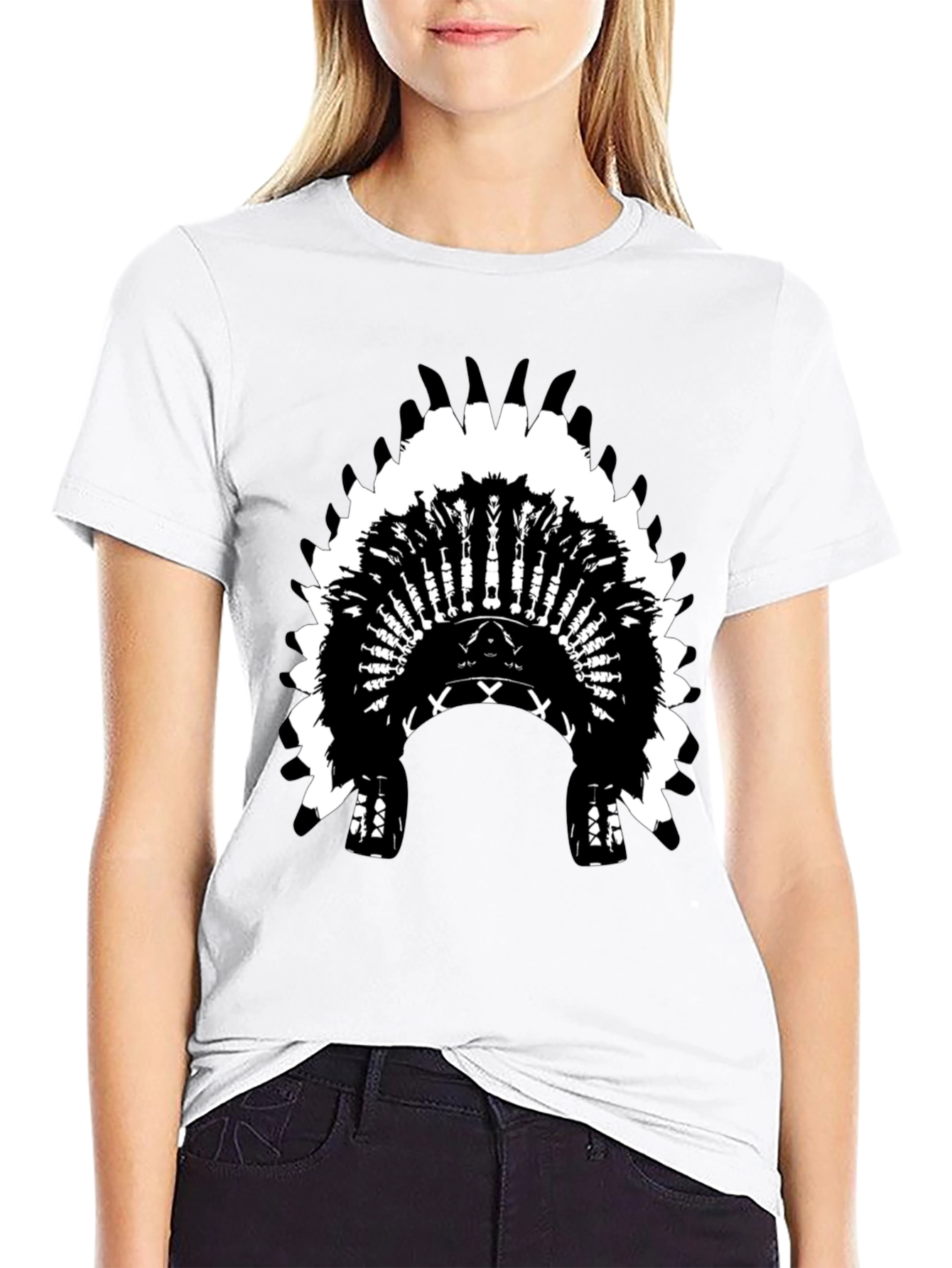 Native American Headdress Graphic Tee