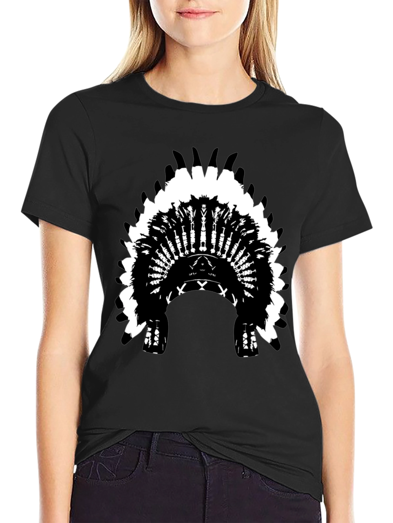 Native American Headdress Graphic Tee