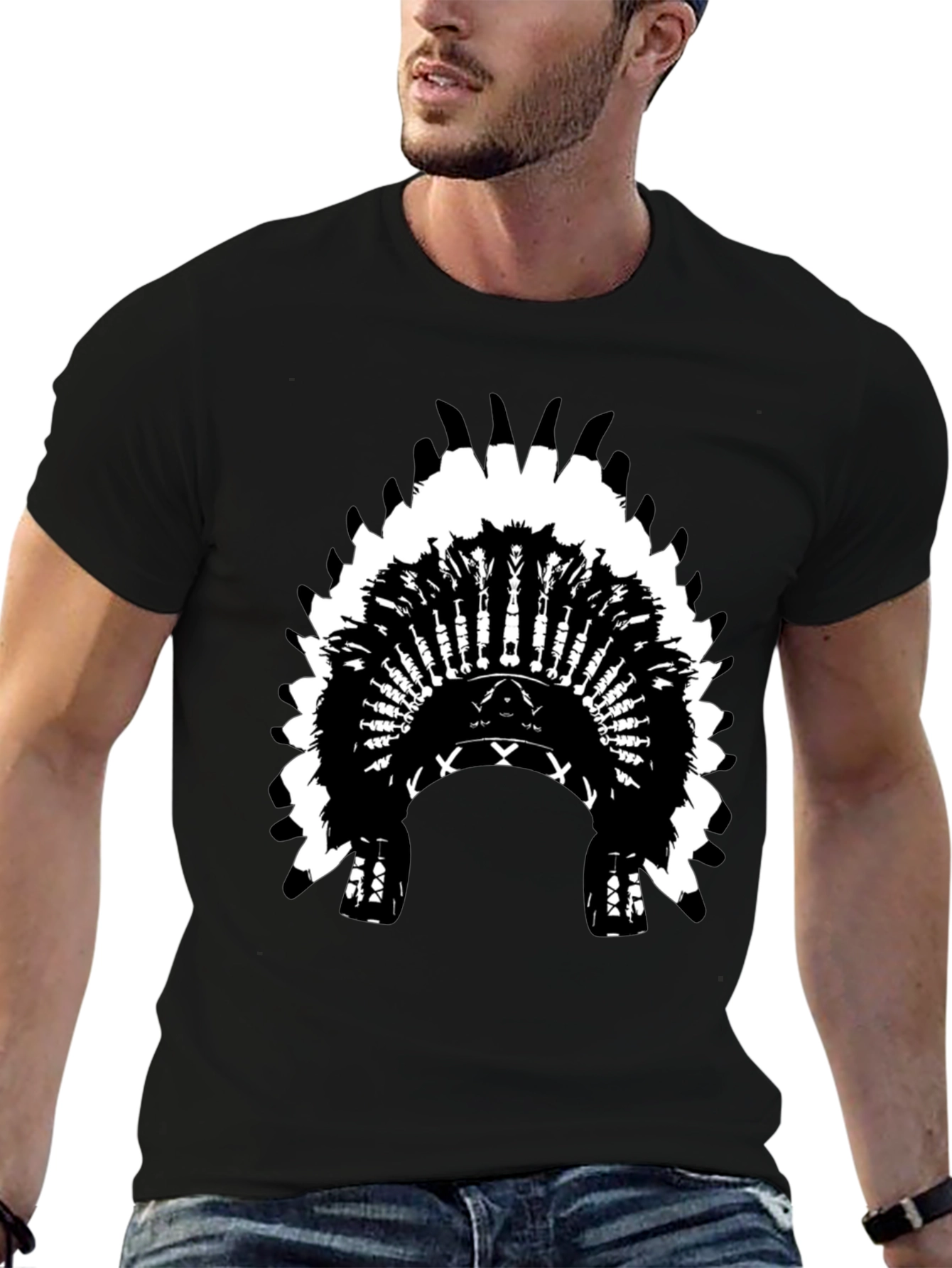 Native American Headdress Graphic Tee