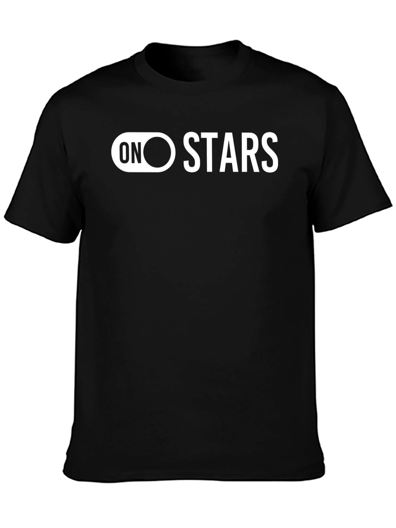 On Stars Black Graphic T-Shirt