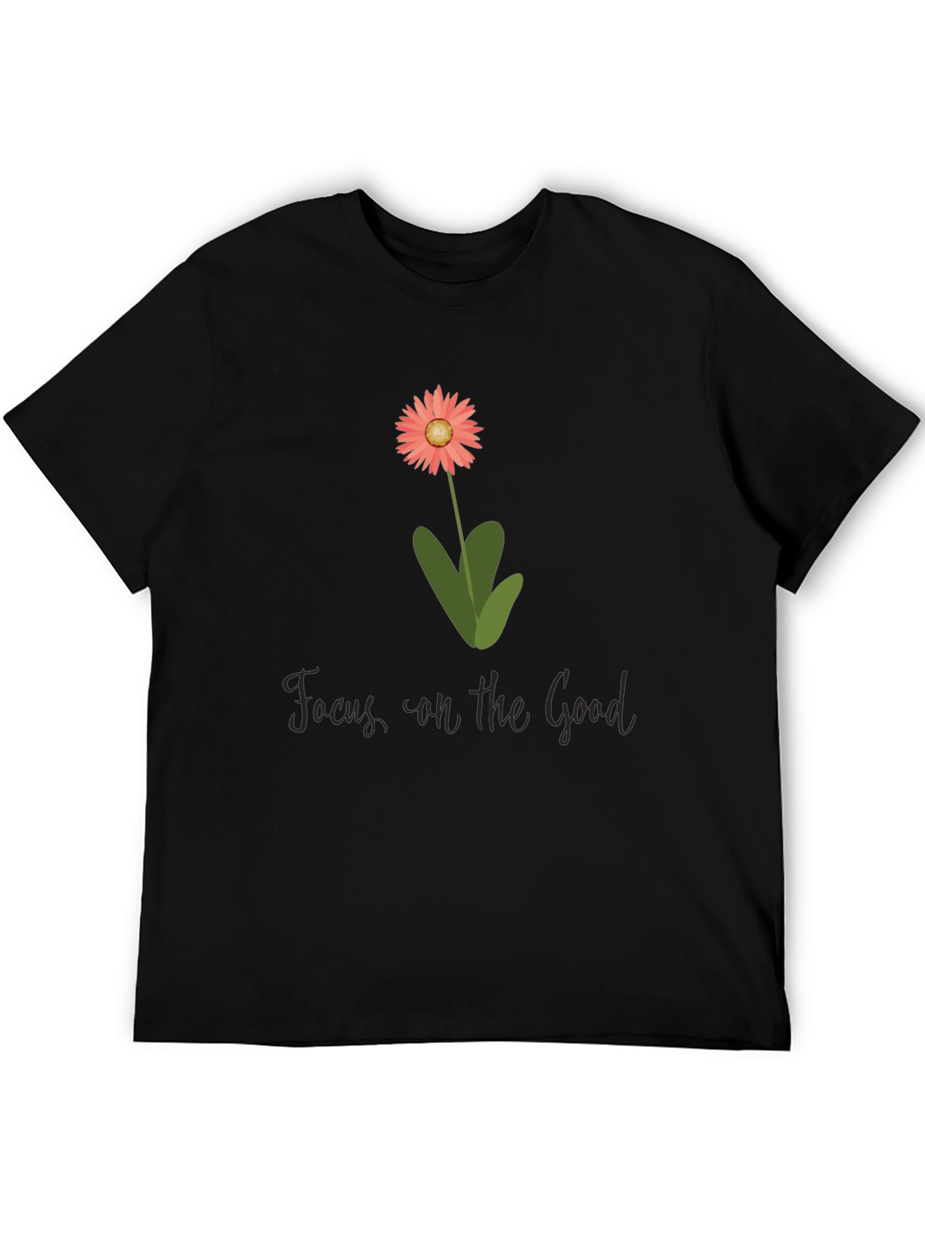Focus on the Good Flower Graphic T-Shirt