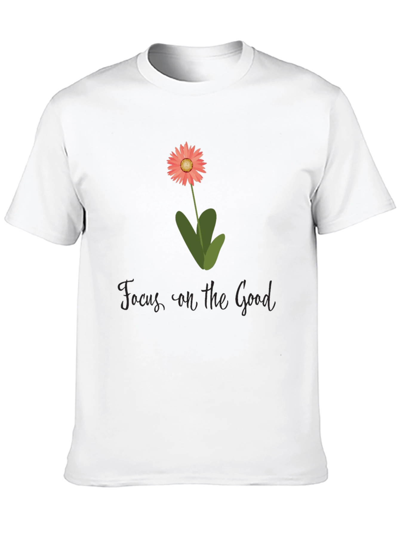 Focus on the Good Flower Graphic T-Shirt