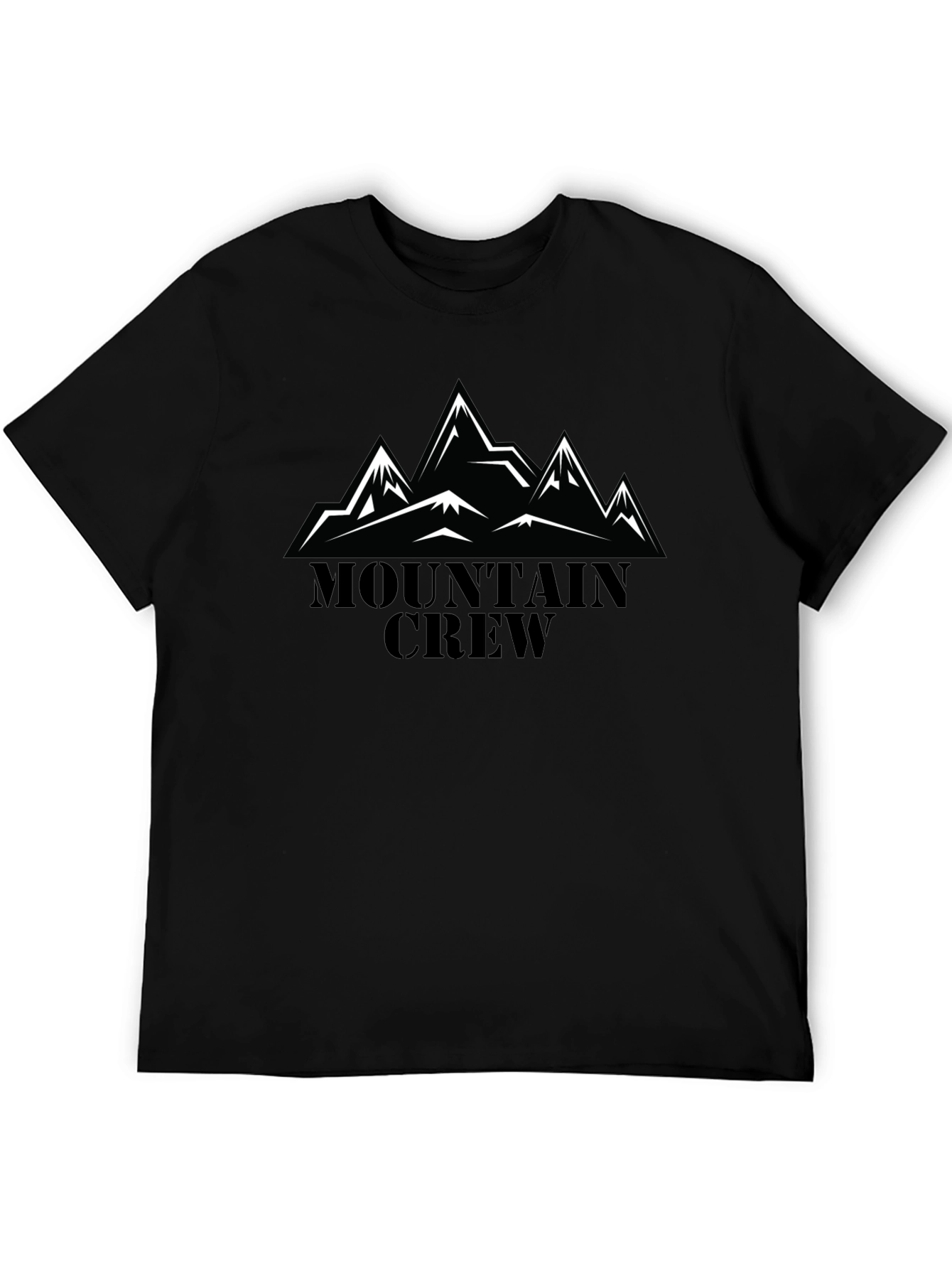 Mountain Crew Black T-Shirt - Adventure Ready