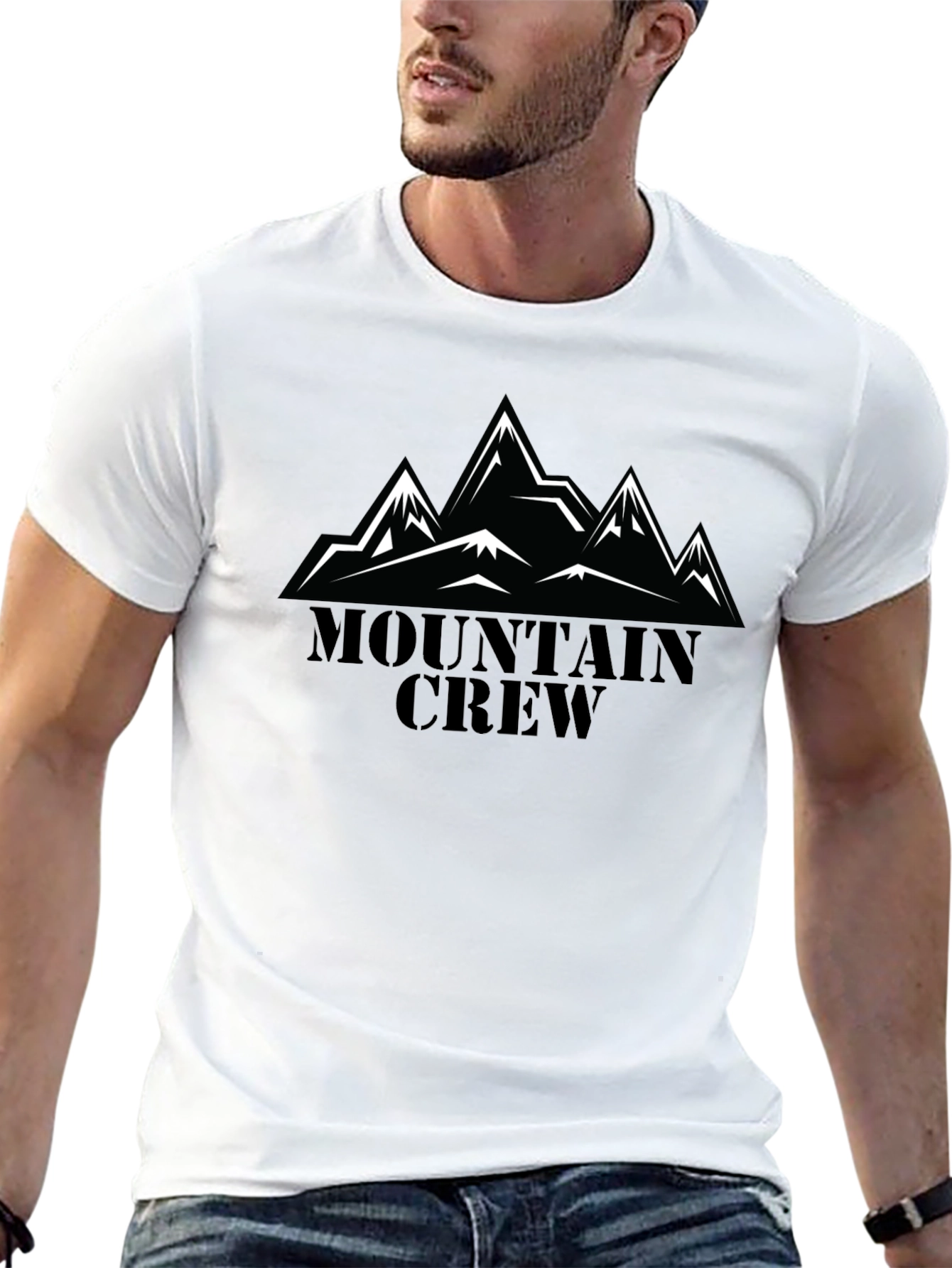 Mountain Crew Black T-Shirt - Adventure Ready
