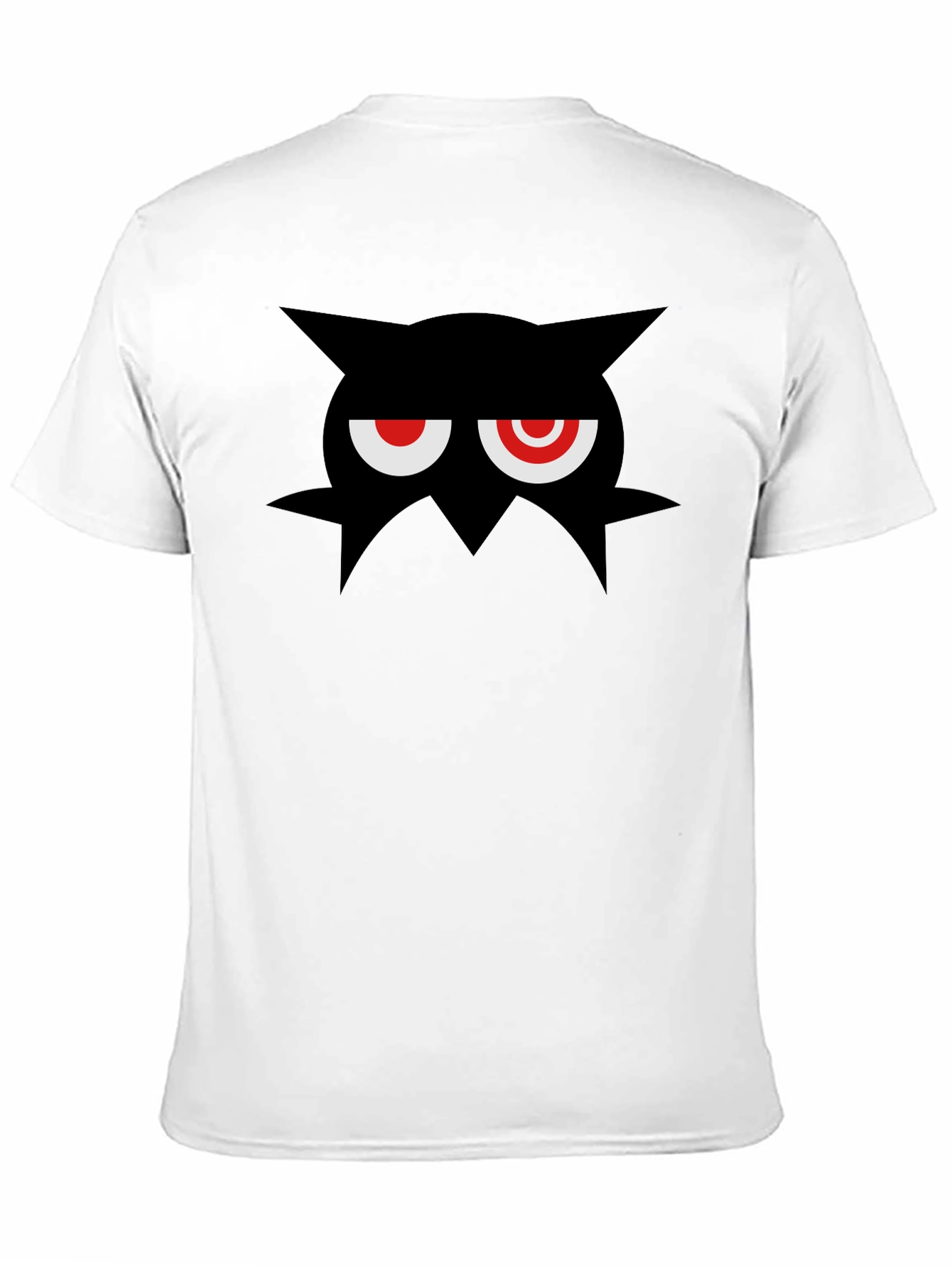 Mens Black Graphic Tee - Angry Black Character Design