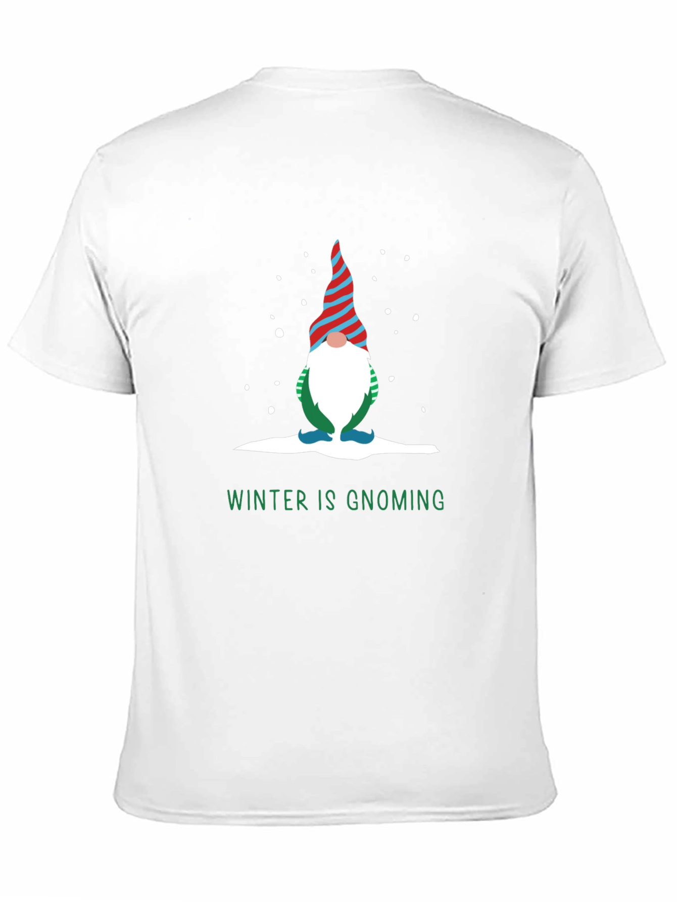Winter Gnoming Graphic Tee Shirt - Holiday Fun