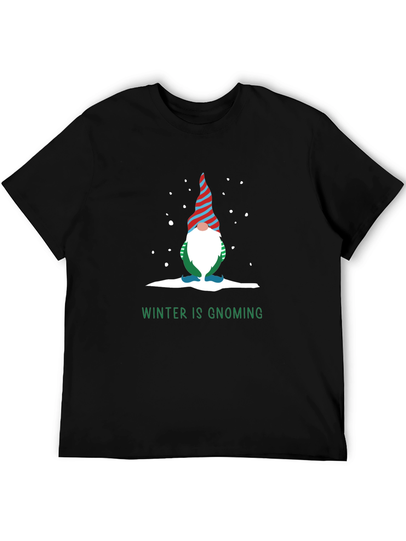 Winter Gnoming Graphic Tee Shirt - Holiday Fun