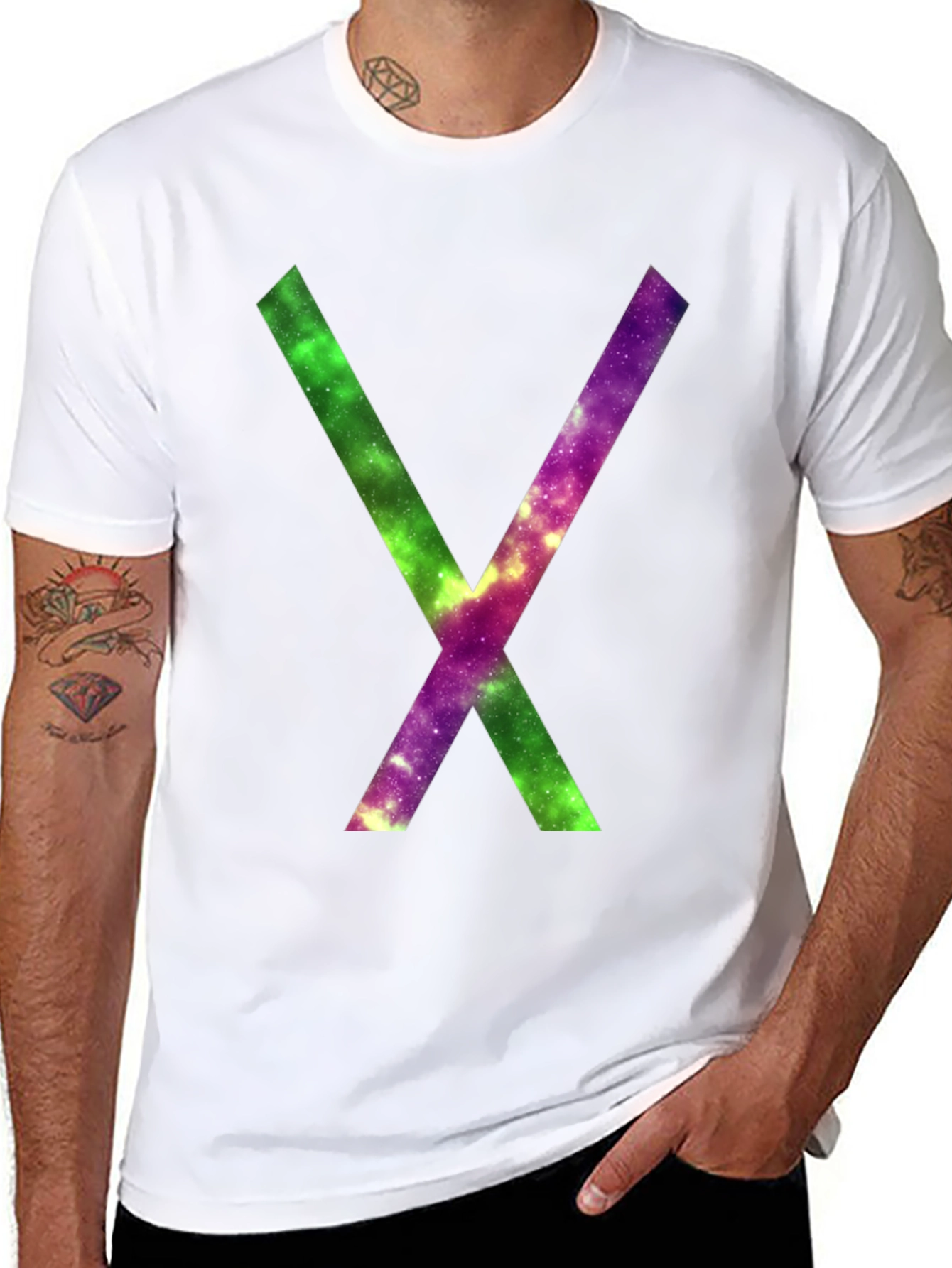Galaxy X T-Shirt - Mens Black Graphic Tee