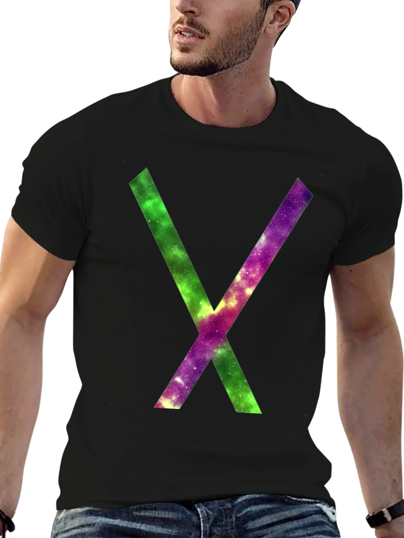 Galaxy X T-Shirt - Mens Black Graphic Tee