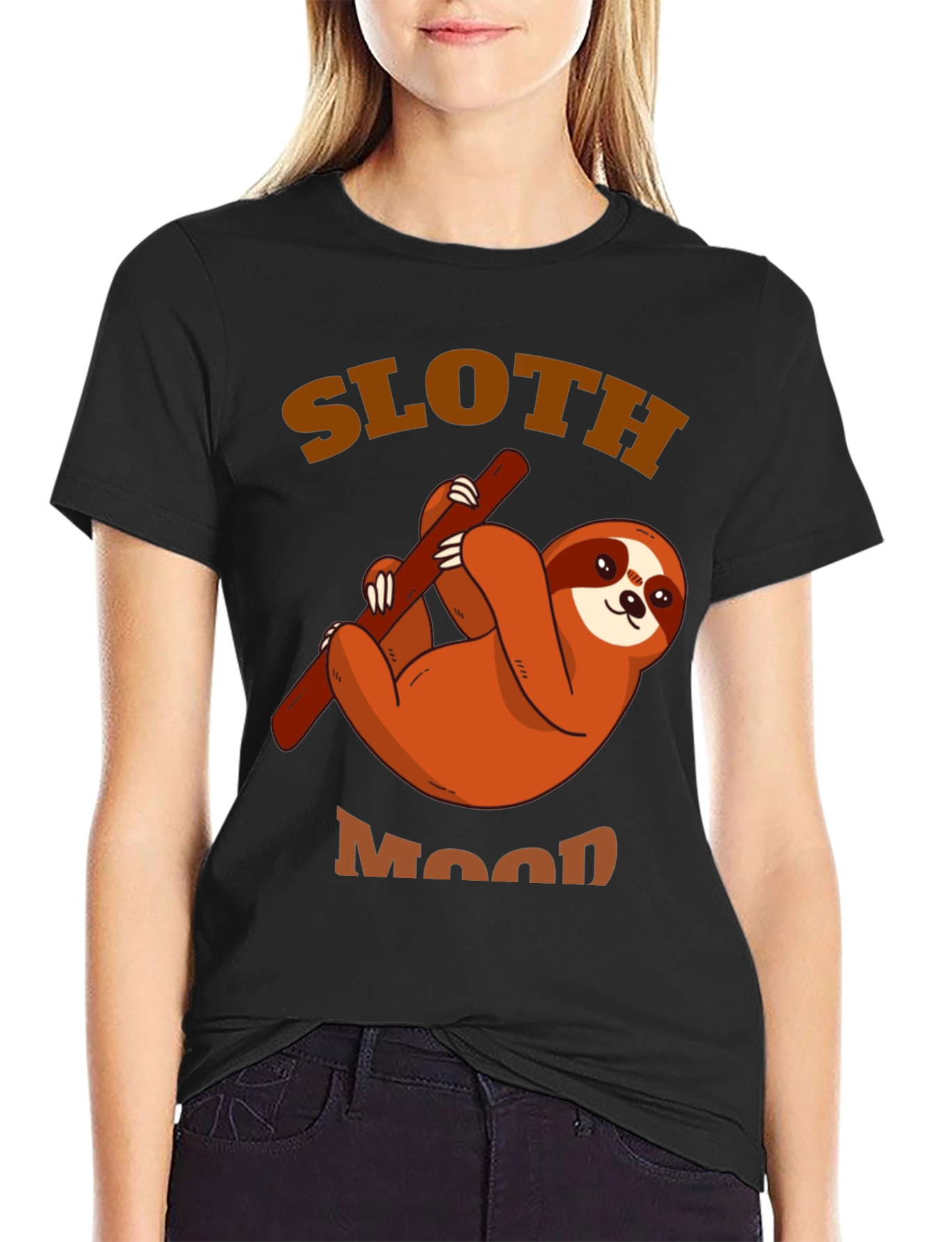 Sloth Mood Graphic T-Shirt