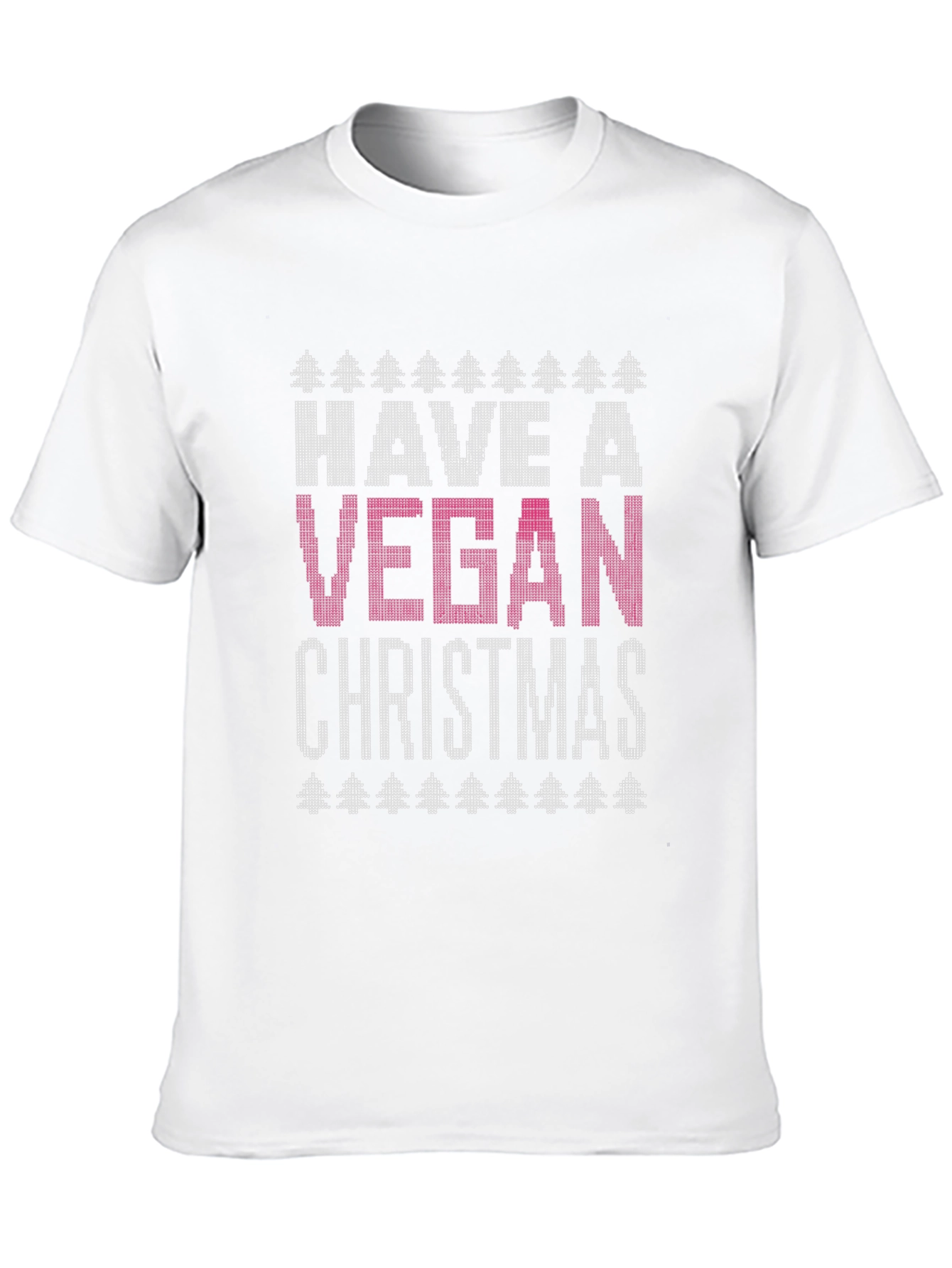 Vegan Christmas T-Shirt - Ugly Christmas Sweater Style Tee
