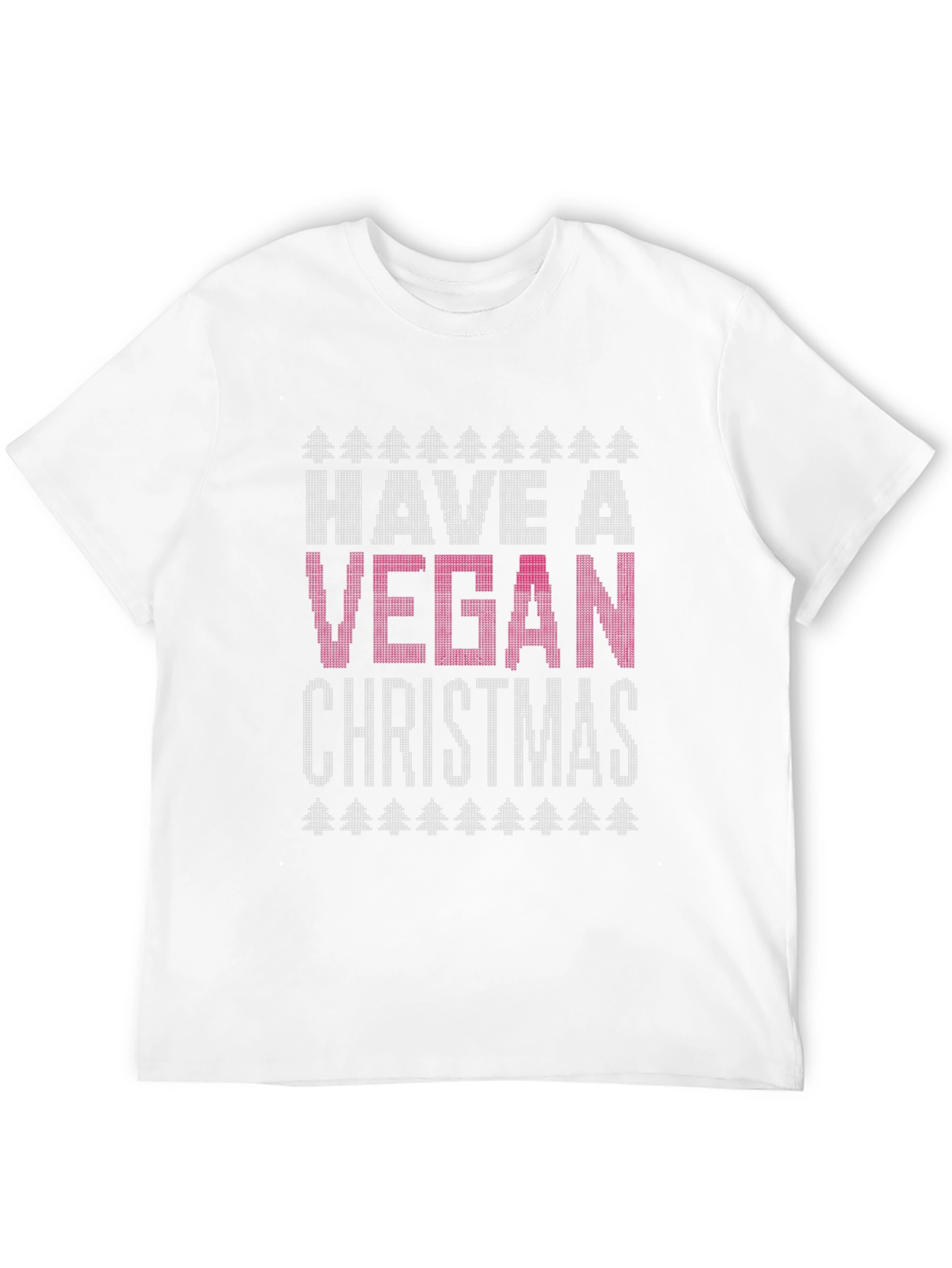 Vegan Christmas T-Shirt - Ugly Christmas Sweater Style Tee