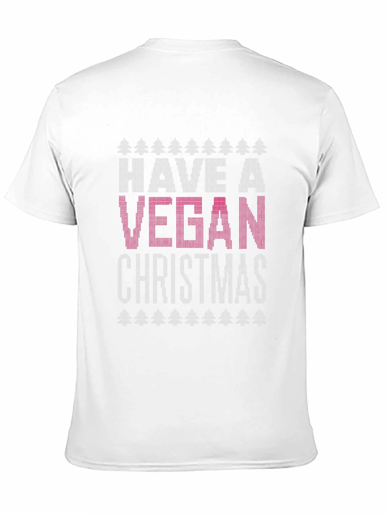 Vegan Christmas T-Shirt - Ugly Christmas Sweater Style Tee