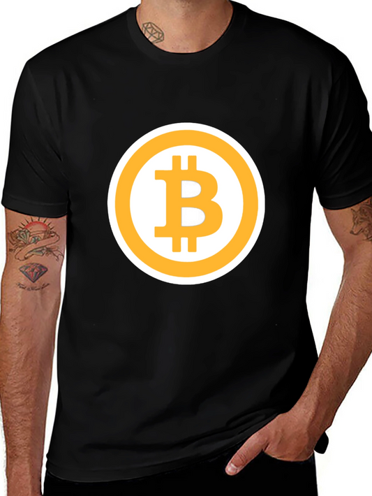 Bitcoin Logo Graphic Tee - Crypto Currency T-Shirt