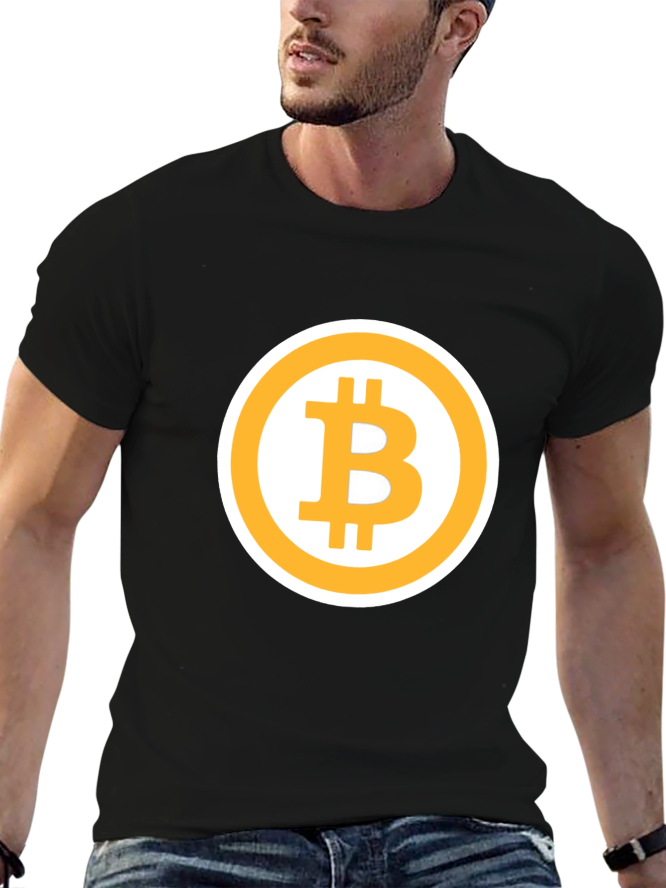 Bitcoin Logo Graphic Tee - Crypto Currency T-Shirt