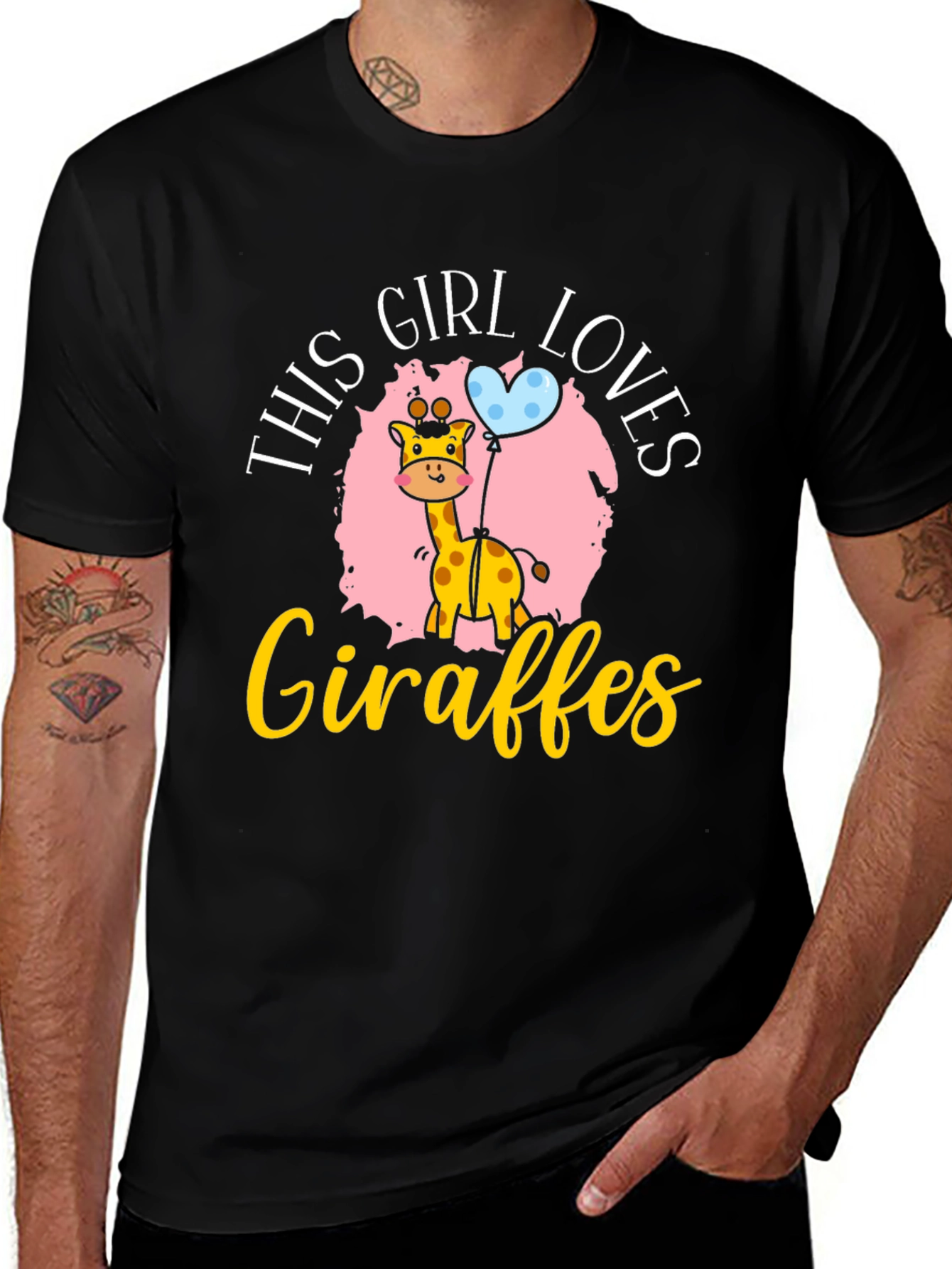 Girl Loves Giraffes T-Shirt