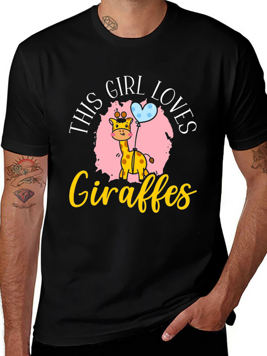 Girl Loves Giraffes T-Shirt