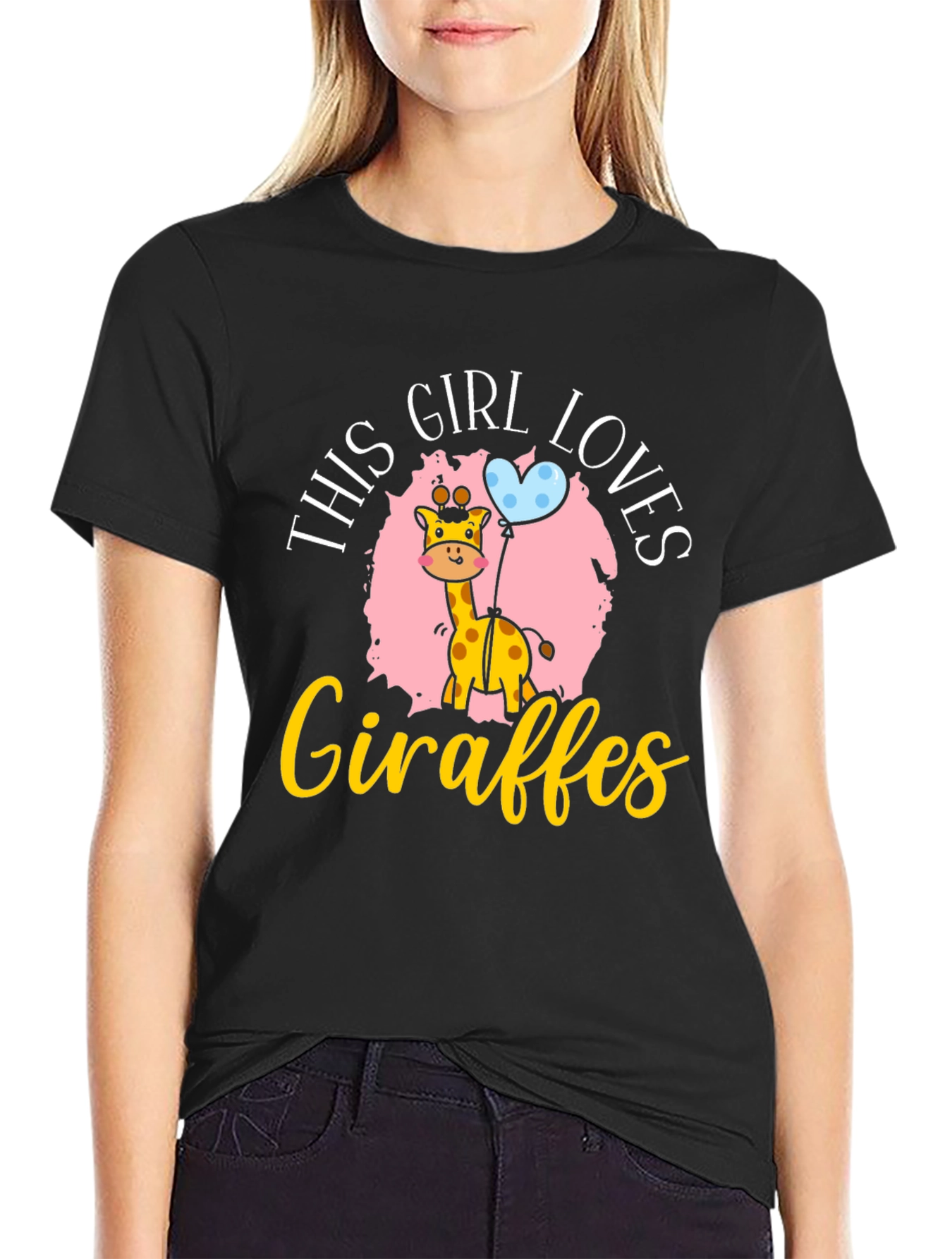 Girl Loves Giraffes T-Shirt