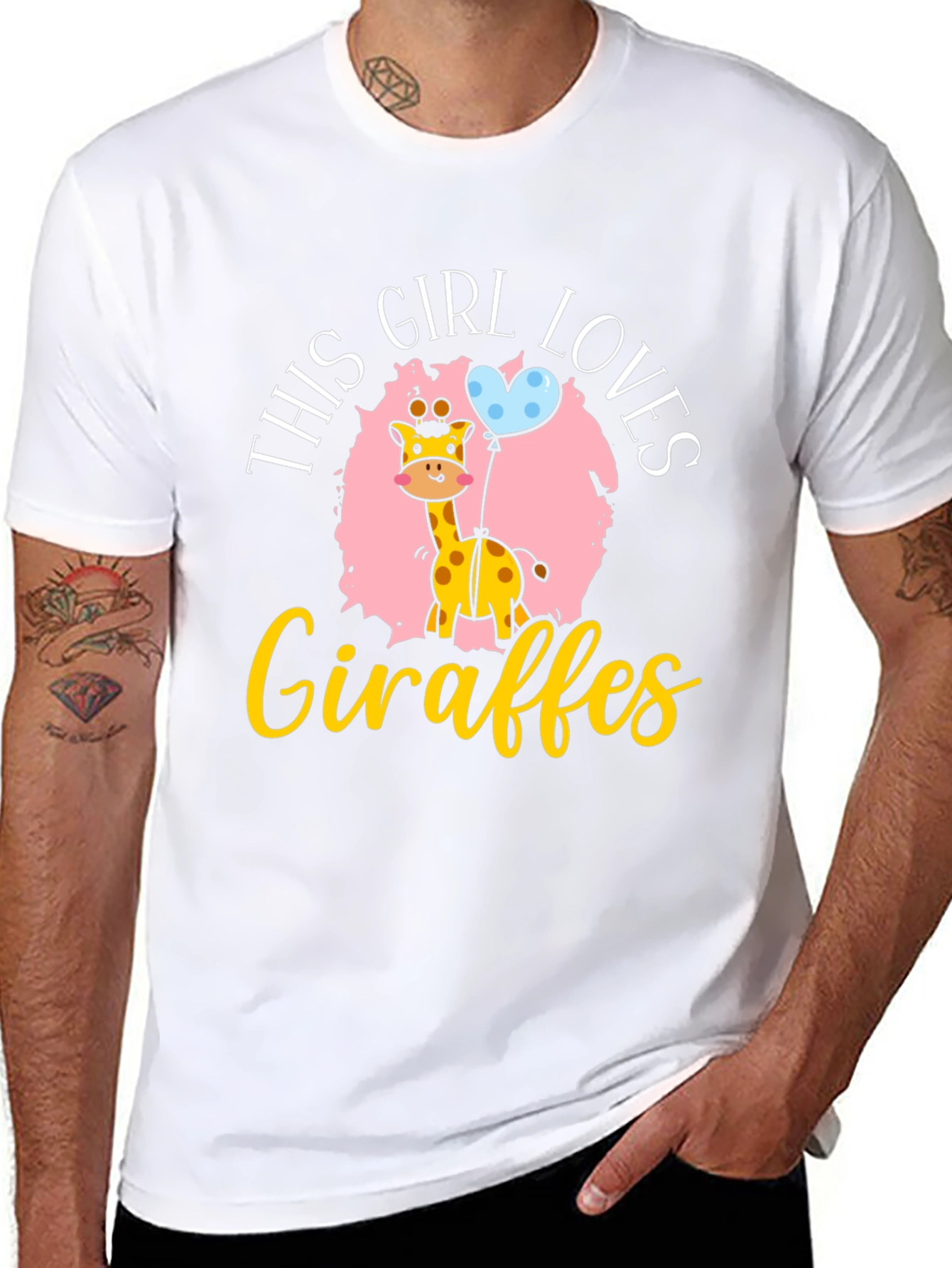 Girl Loves Giraffes T-Shirt