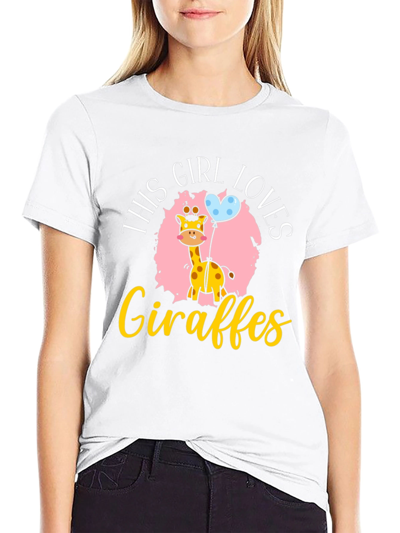 Girl Loves Giraffes T-Shirt