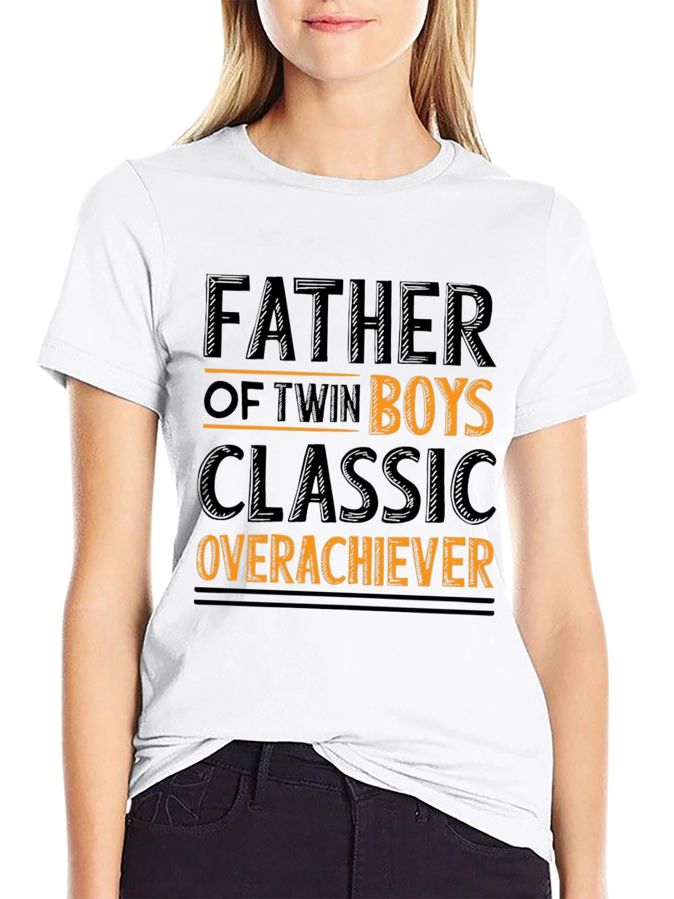 Father of Twin Boys Classic Overachiever T-Shirt