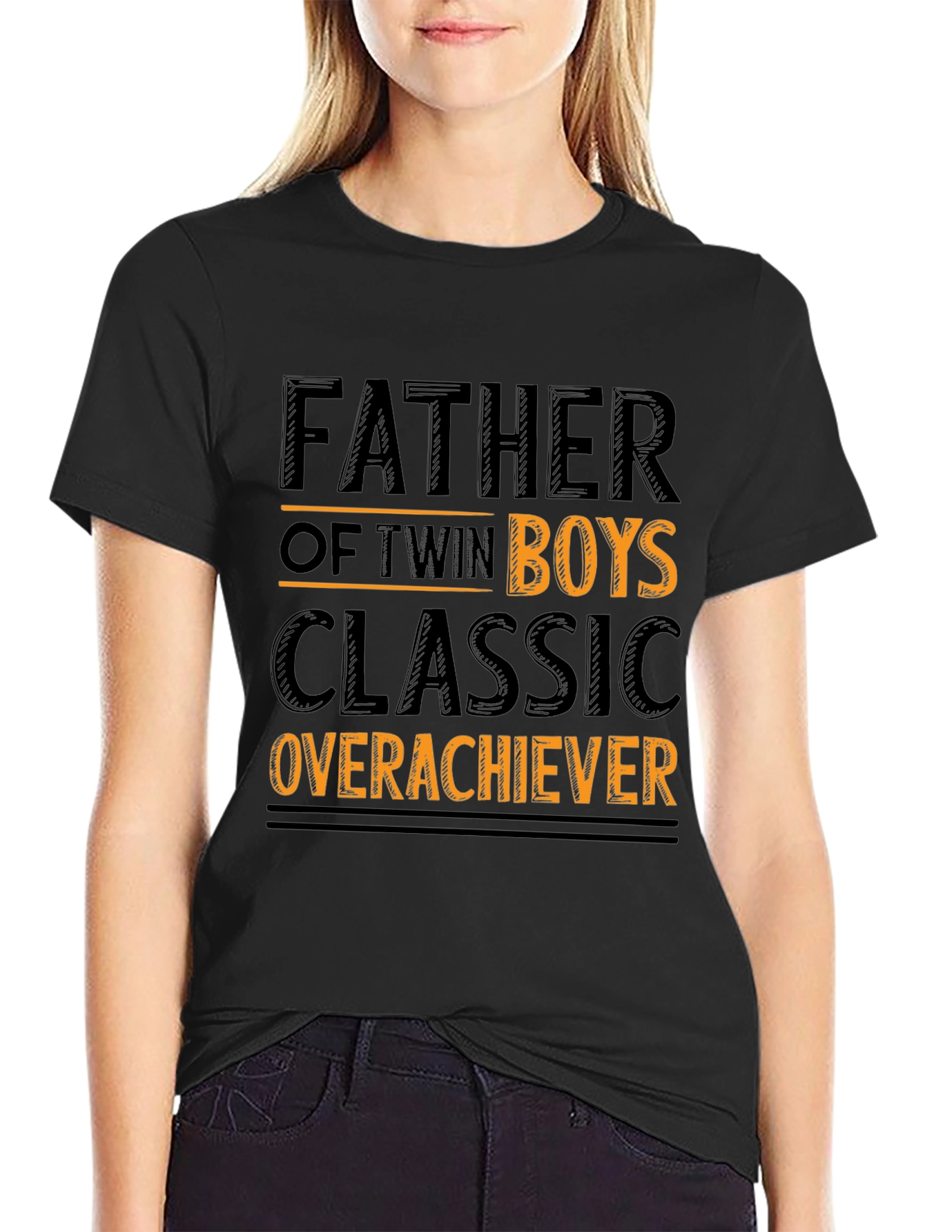 Father of Twin Boys Classic Overachiever T-Shirt