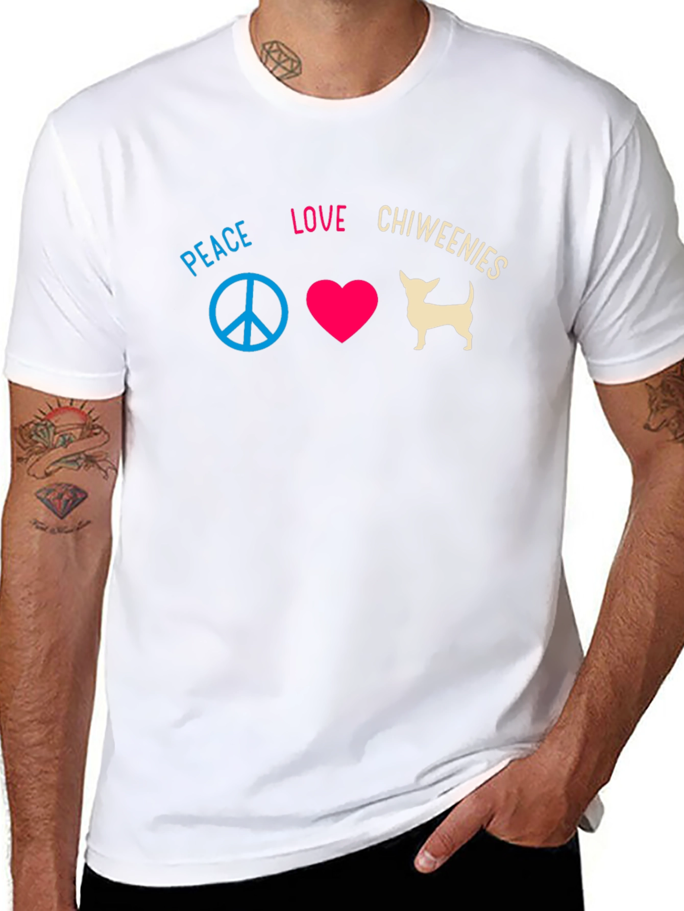Peace Love Chiweenies T-Shirt