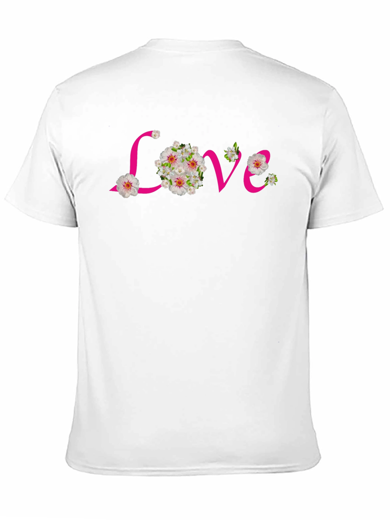 Floral Love Black T-Shirt