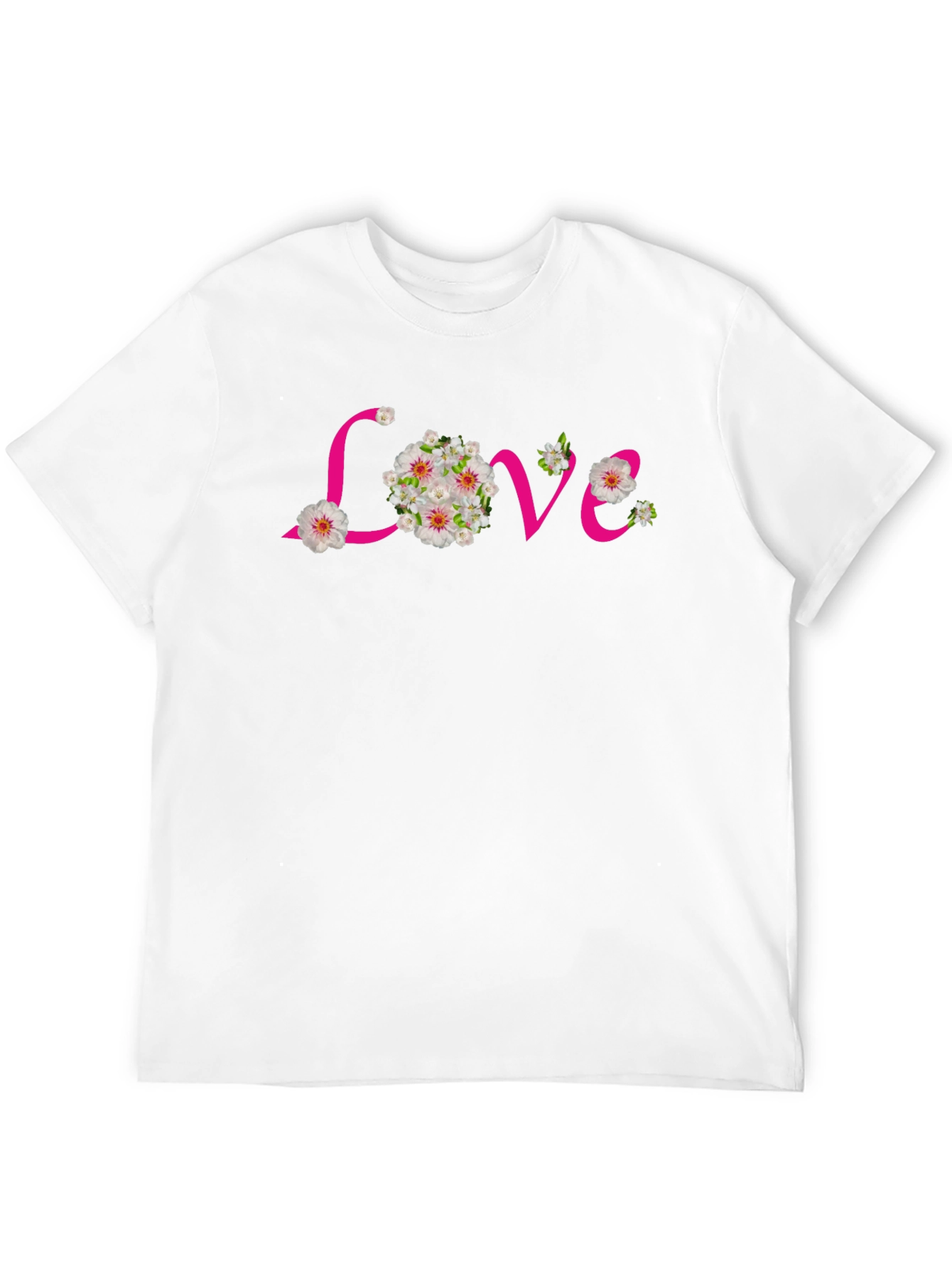 Floral Love Black T-Shirt