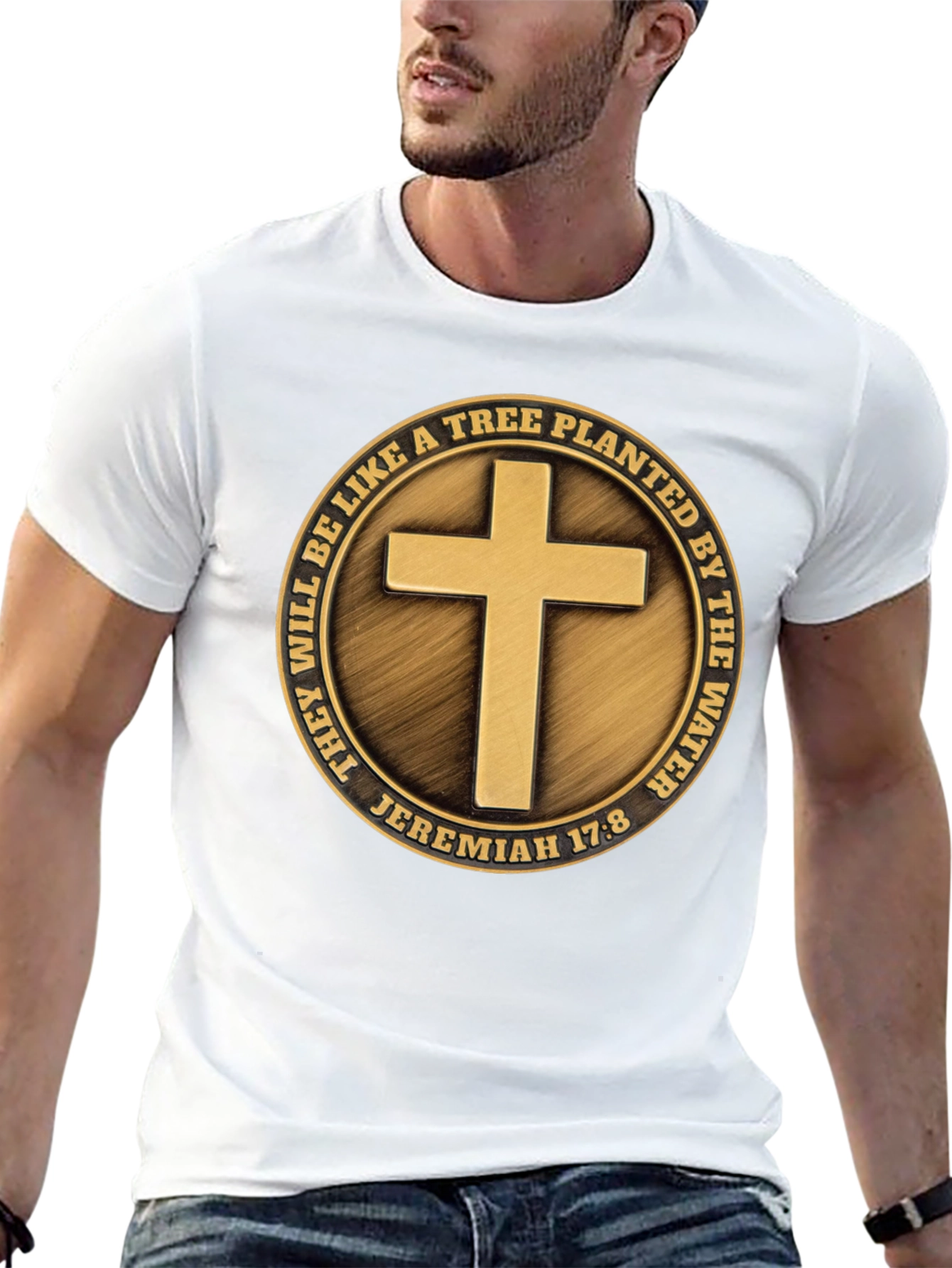 Faith-Inspired Jeremiah 17:8 T-Shirt
