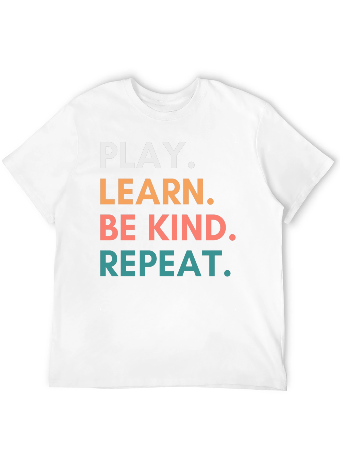 Play Learn Be Kind Repeat Graphic Tee