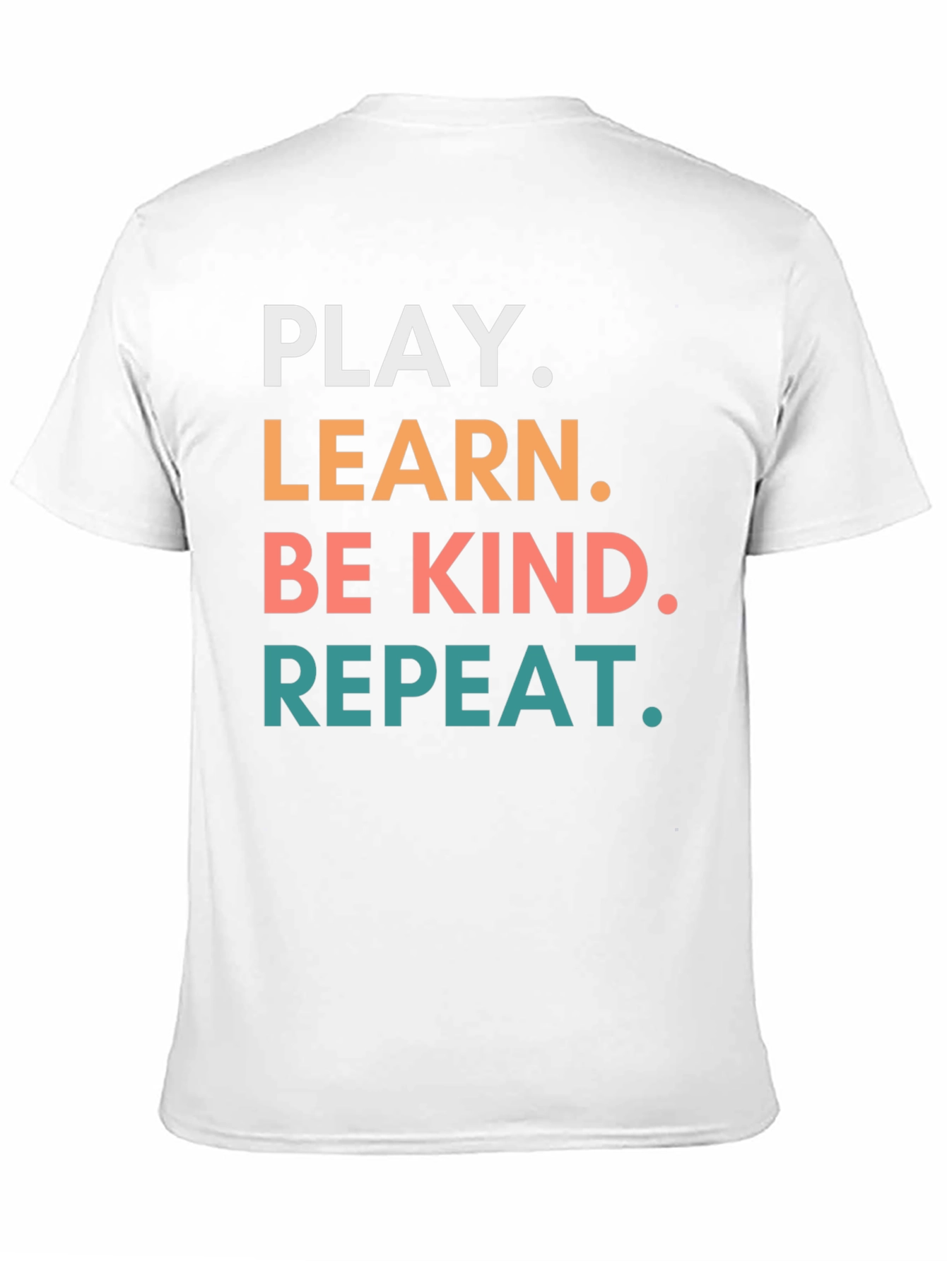 Play Learn Be Kind Repeat Graphic Tee