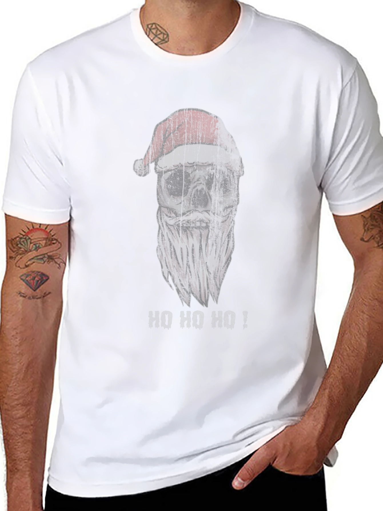 Santa Skull Graphic Tee