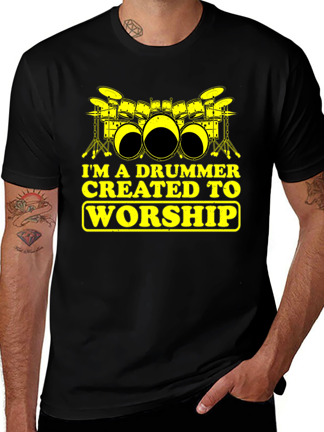 Drummer Worship Graphic T-Shirt