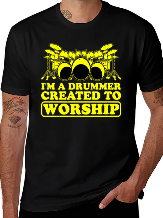 Drummer Worship Graphic T-Shirt