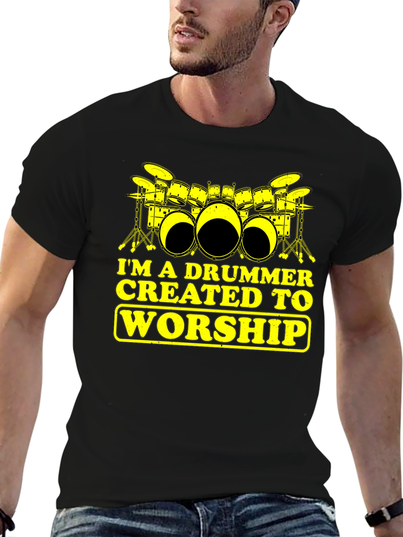 Drummer Worship Graphic T-Shirt
