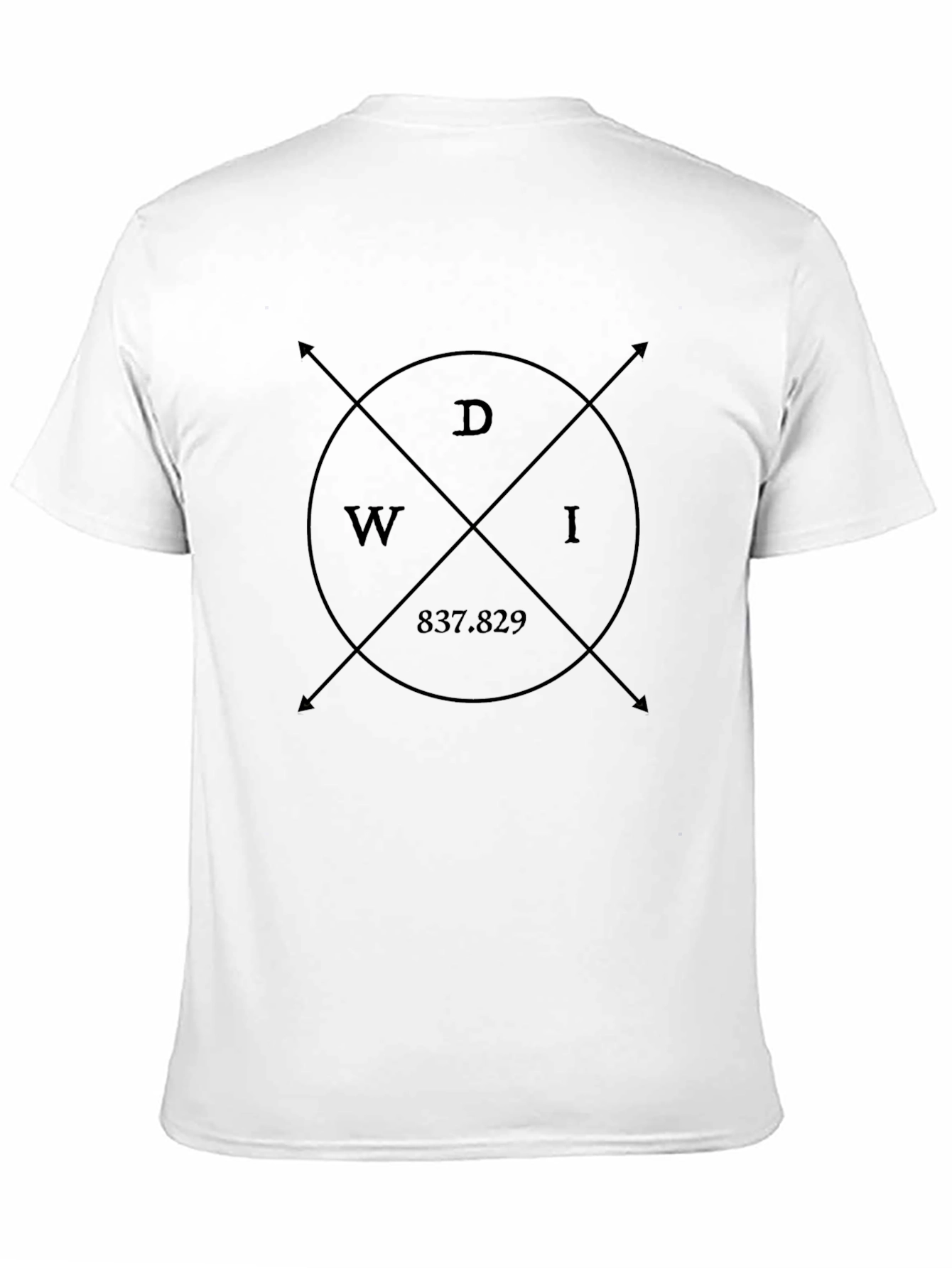 DWI Compass Black Tee