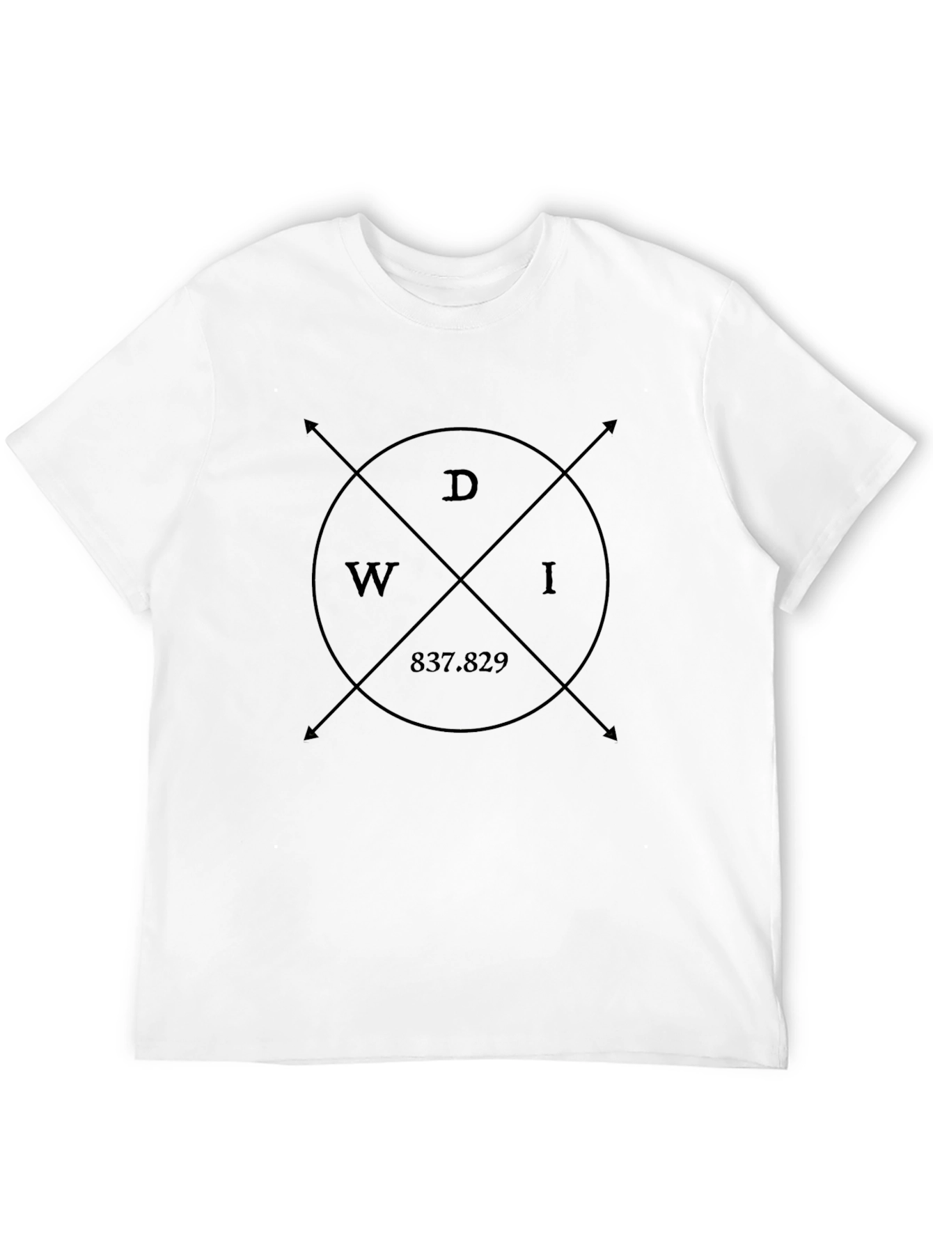 DWI Compass Black Tee