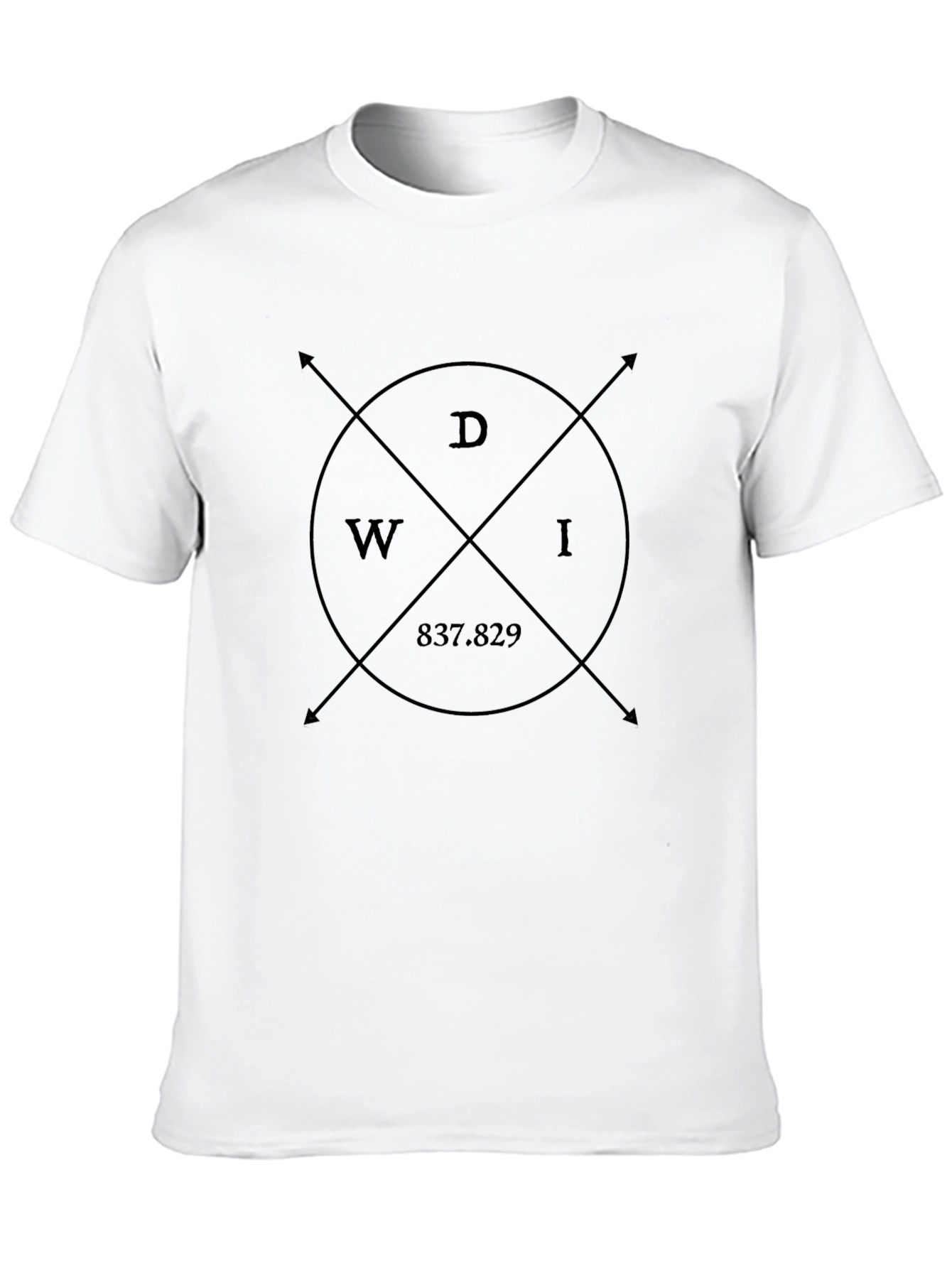 DWI Compass Black Tee